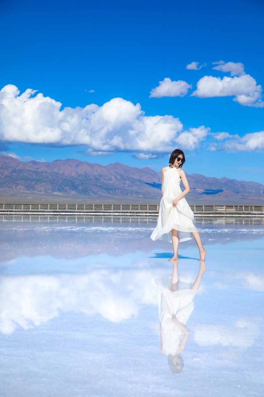 这样拍茶卡盐湖像2018年湖❌拒绝流水线拍摄 1⃣️在茶卡盐湖