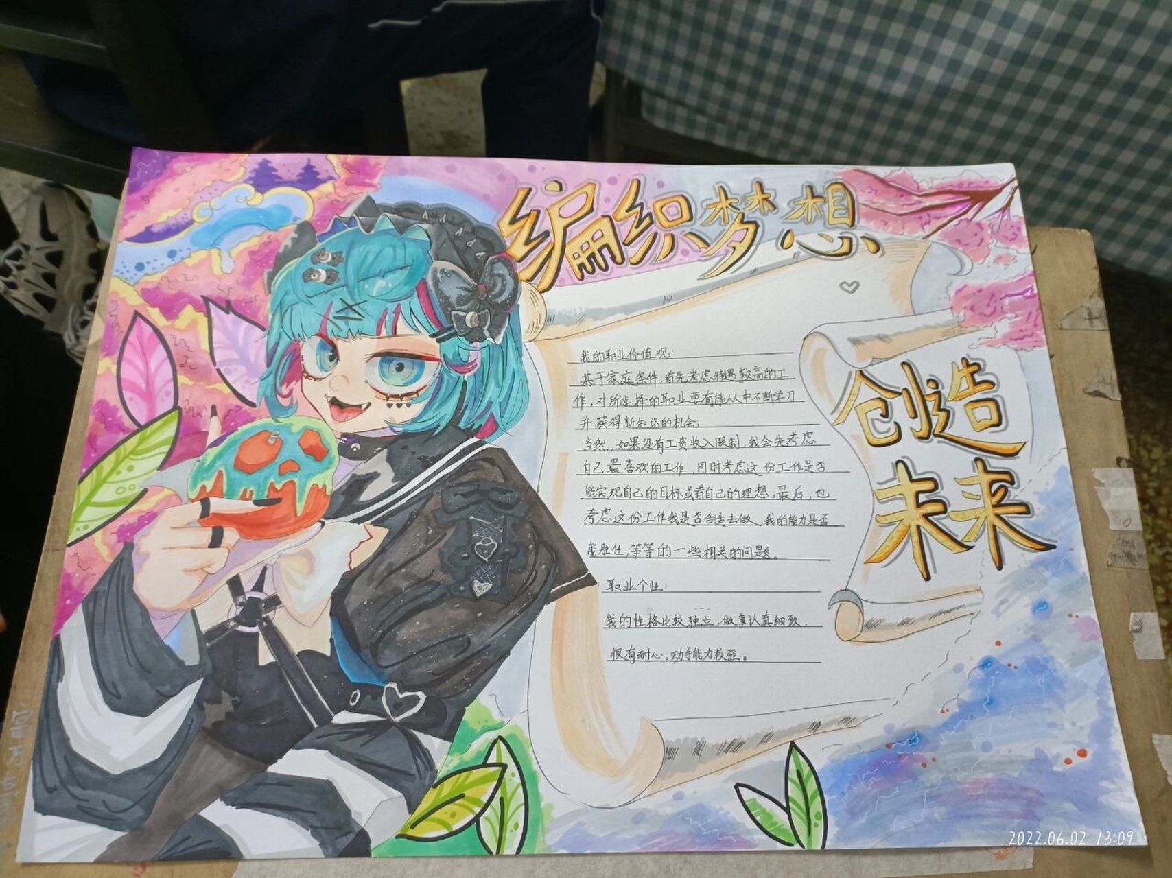 职业生涯个人规划手抄报 之前参加比赛用的