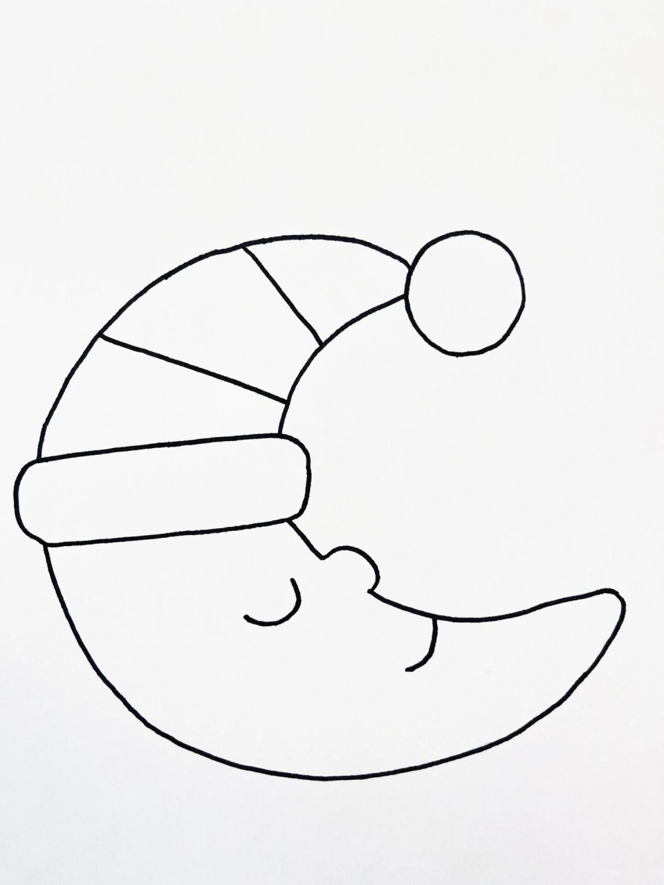 巨简单95月亮简笔画,一看就会