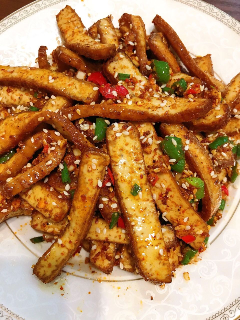 97香辣孜然香干97做法简单巨好吃! [赞同]今天分享一款孜然香干!