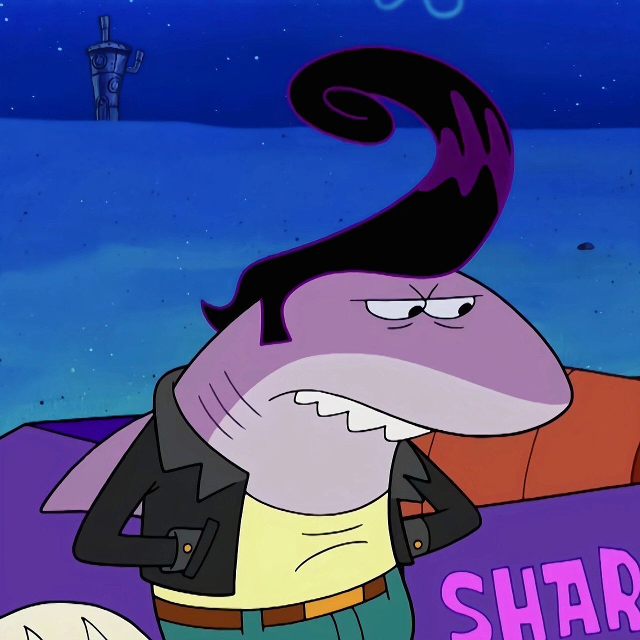 海绵宝宝和鲨鱼恶霸五排头像 拜托用上一起开黑能吓坏对面