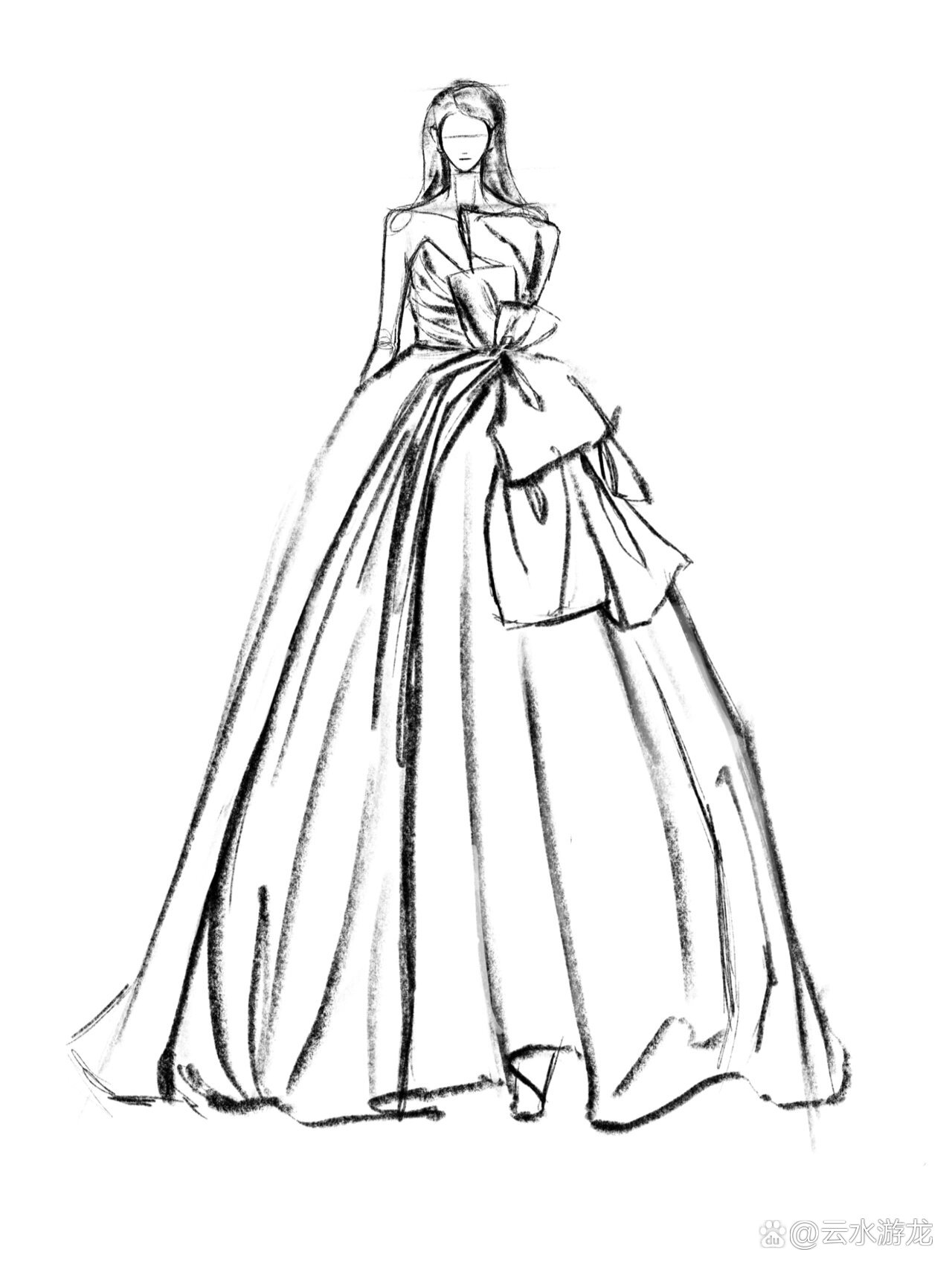服装设计草图7315-婚纱礼服系列9696