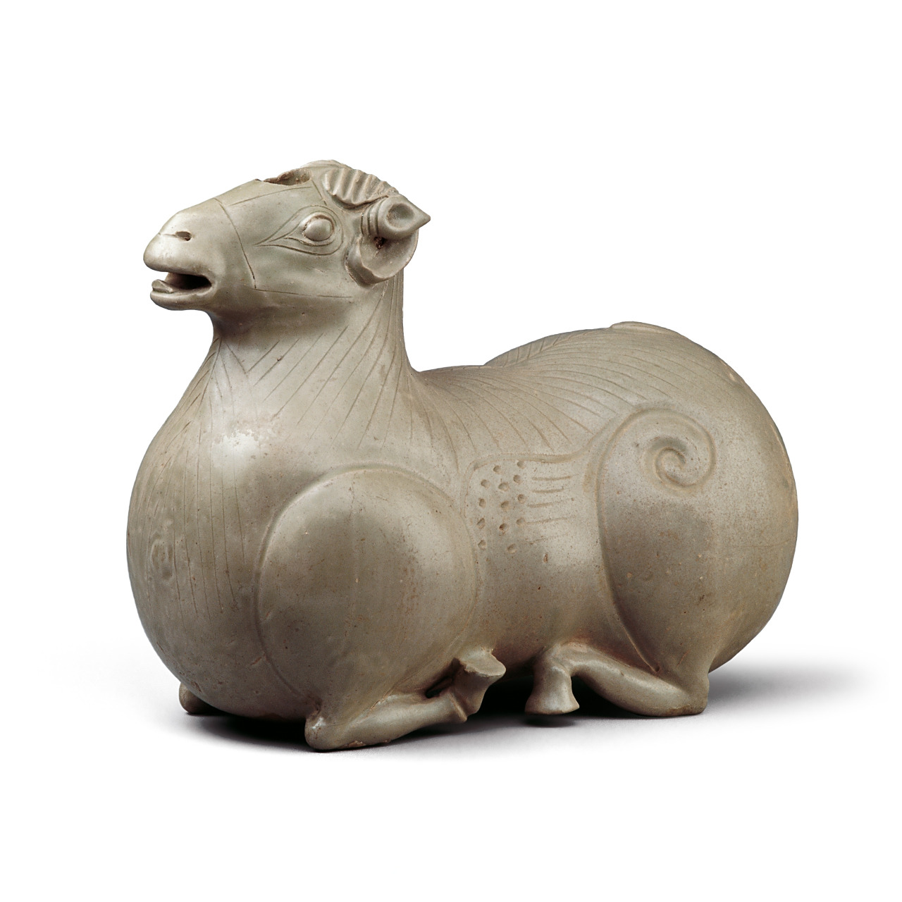 历史的图话  #旅行中的文化宝藏#   三国 吴 (222-280年)  青瓷羊形