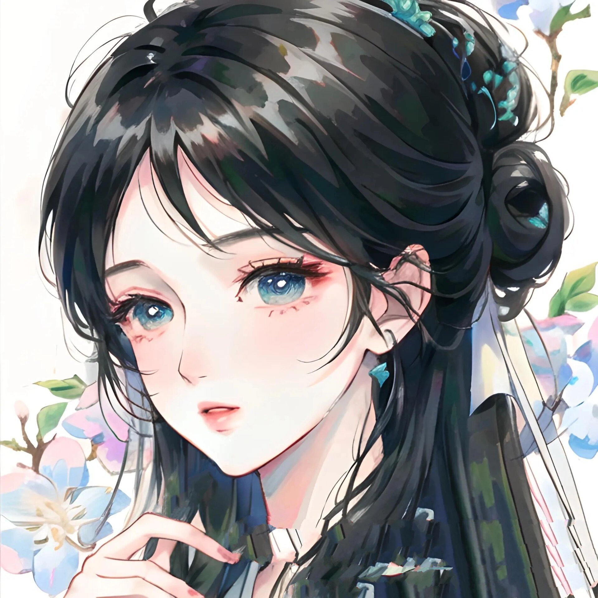 青衫烟雨客,似是故人来|简约古风闺蜜头像