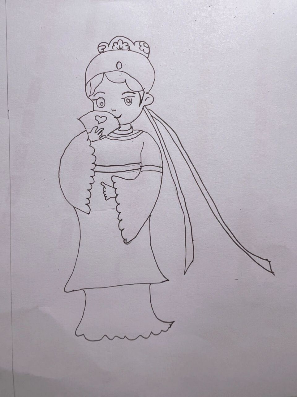 q版梁山伯祝英台 二年级画画作业,晚上和儿子翻遍全网加上自己的一点