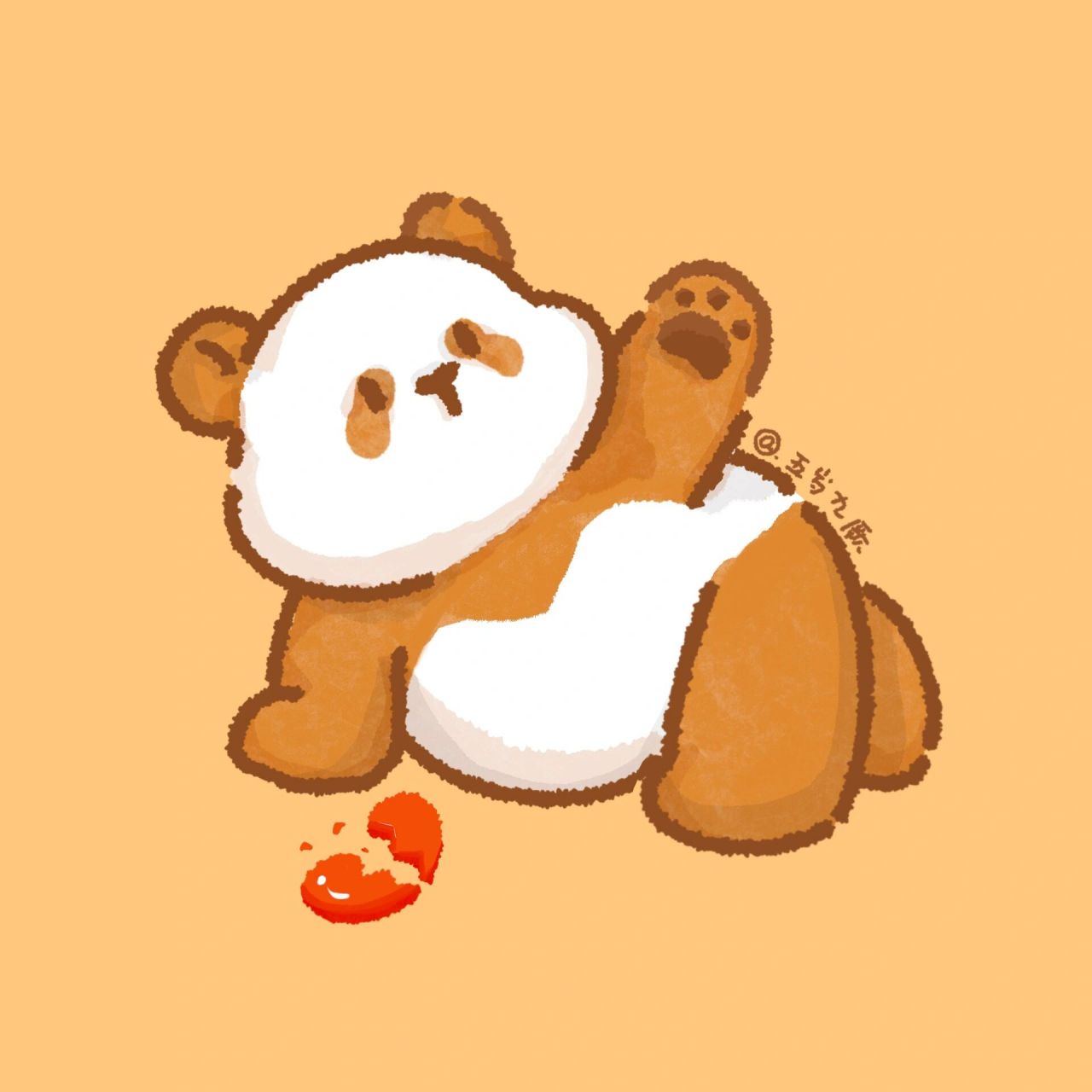 画熊猫day9|最好认的心碎七仔92 可以拍彩色照的七仔!