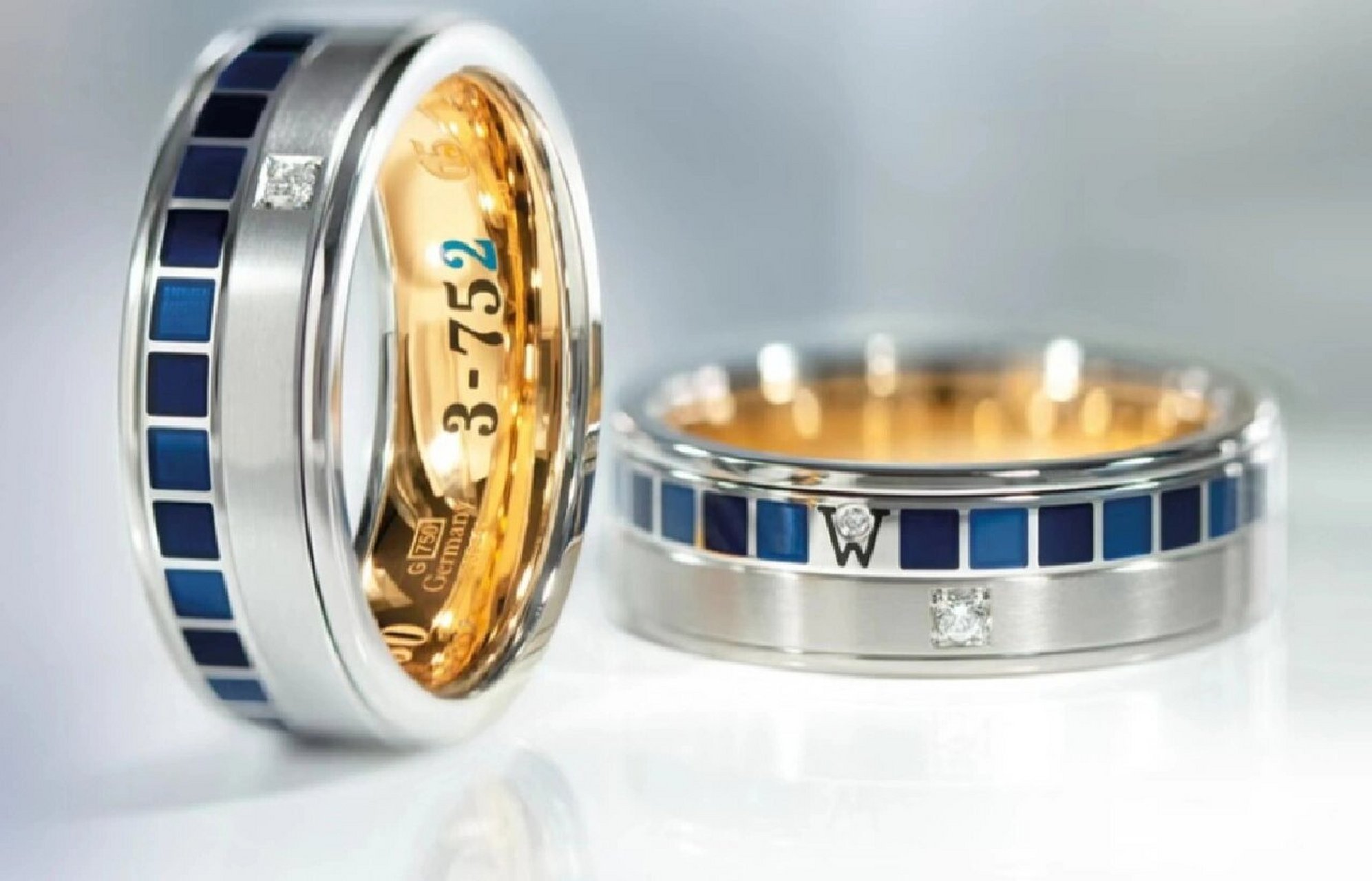 德国顶级珠宝品牌@华洛芙 wellendorff 130周年纪念款限量指环,每枚