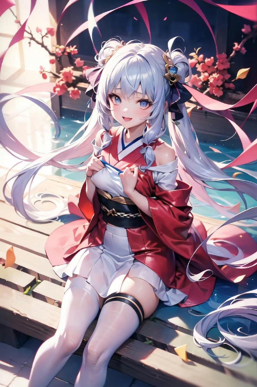 #动漫美图#春水碧于天