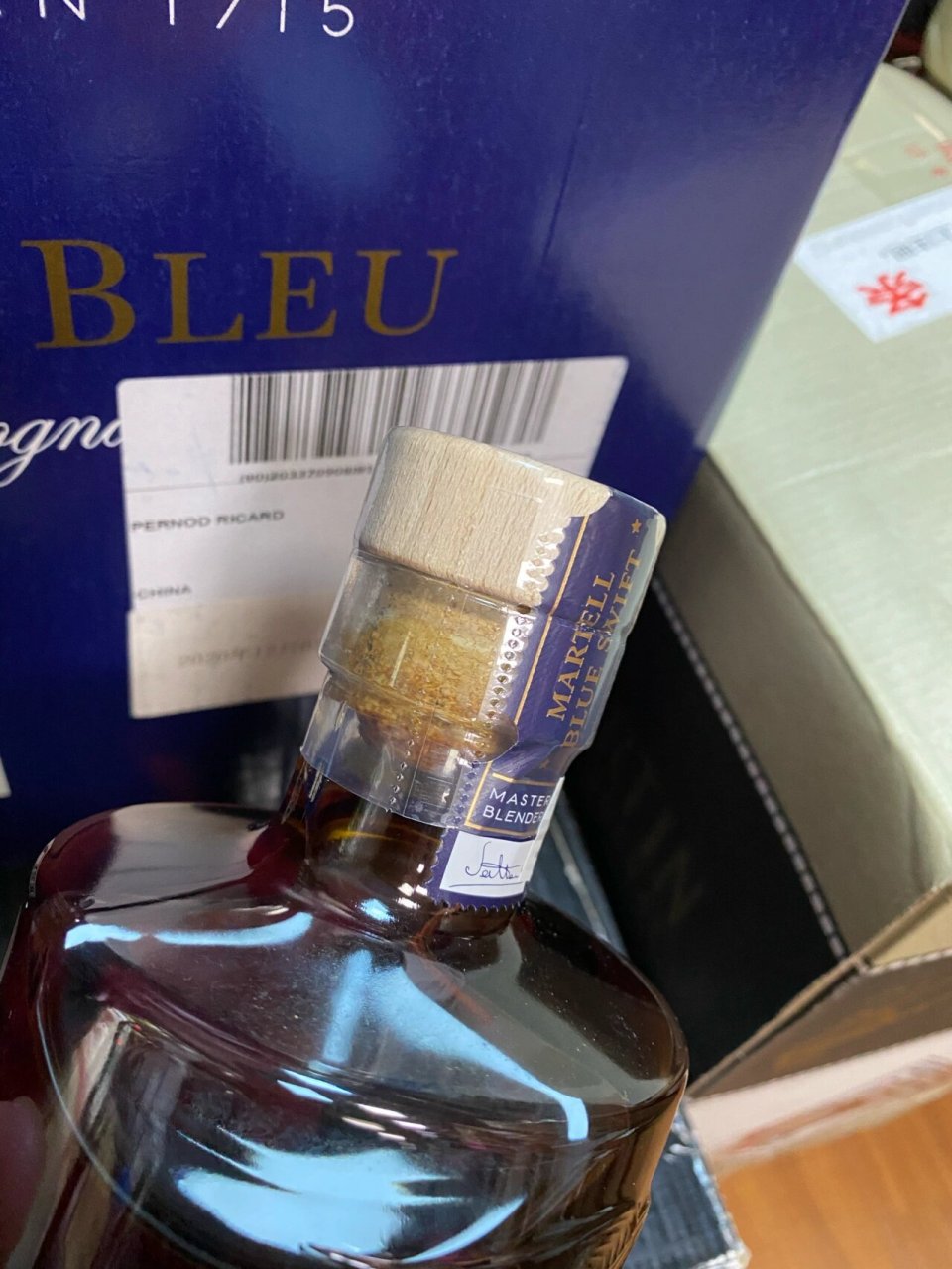 马爹利波本蓝带 实拍(请品鉴)#马爹利本