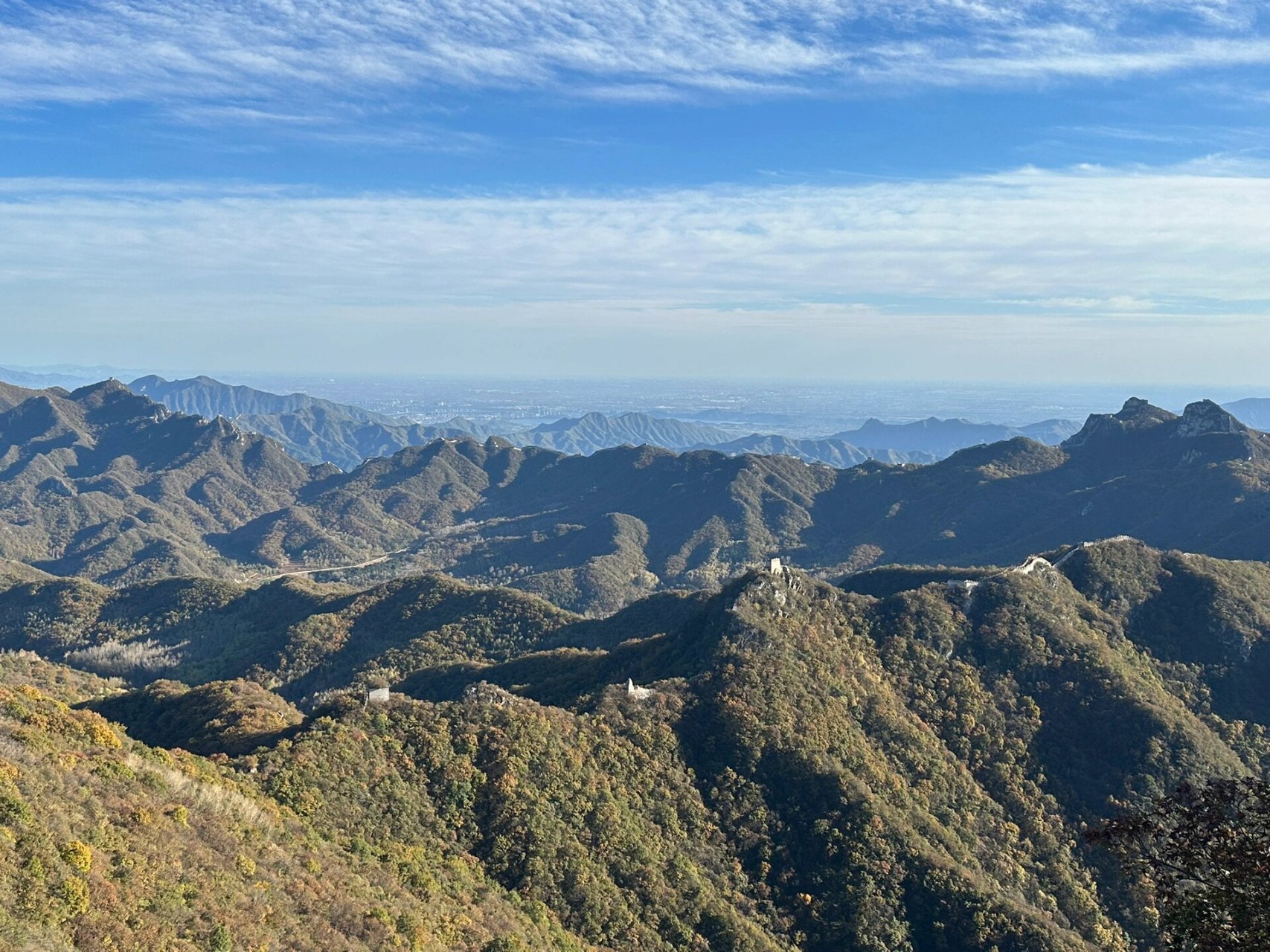 北京九眼楼长城赏秋 延庆九眼楼长城景区 交通:建议自驾,停车场就在