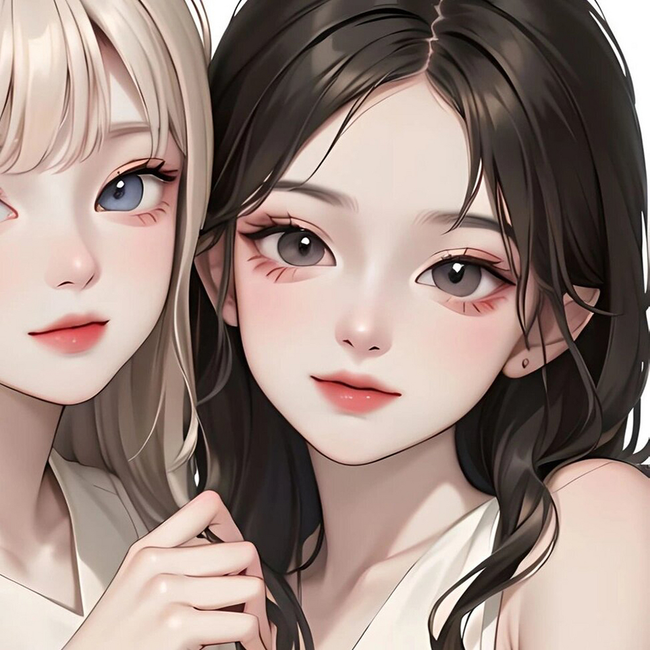 闺蜜头像一甜一冷 👭 姐妹们,这次是一甜一冷的组合,超级有特色哦!