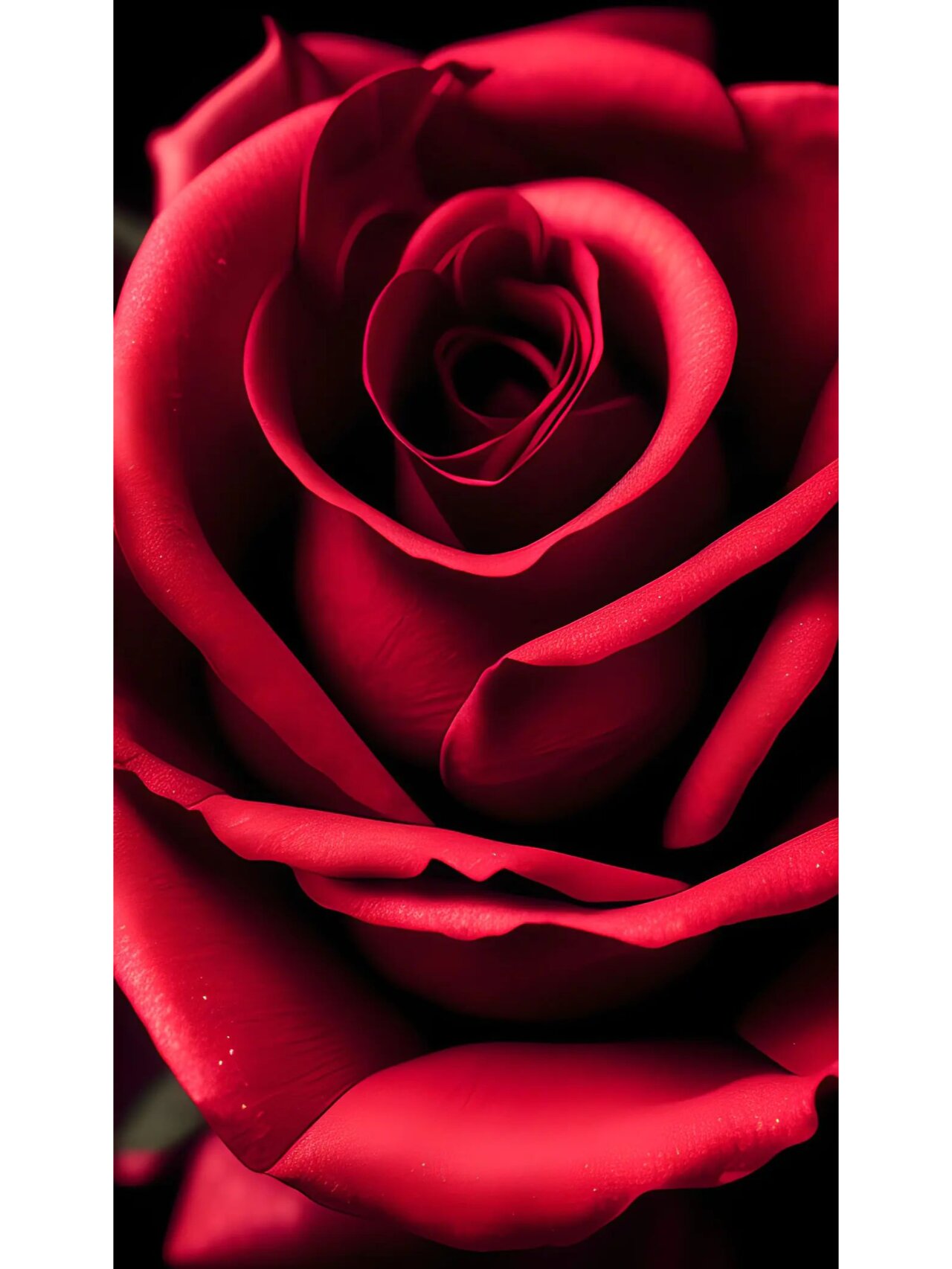 鲜艳的红色玫瑰花