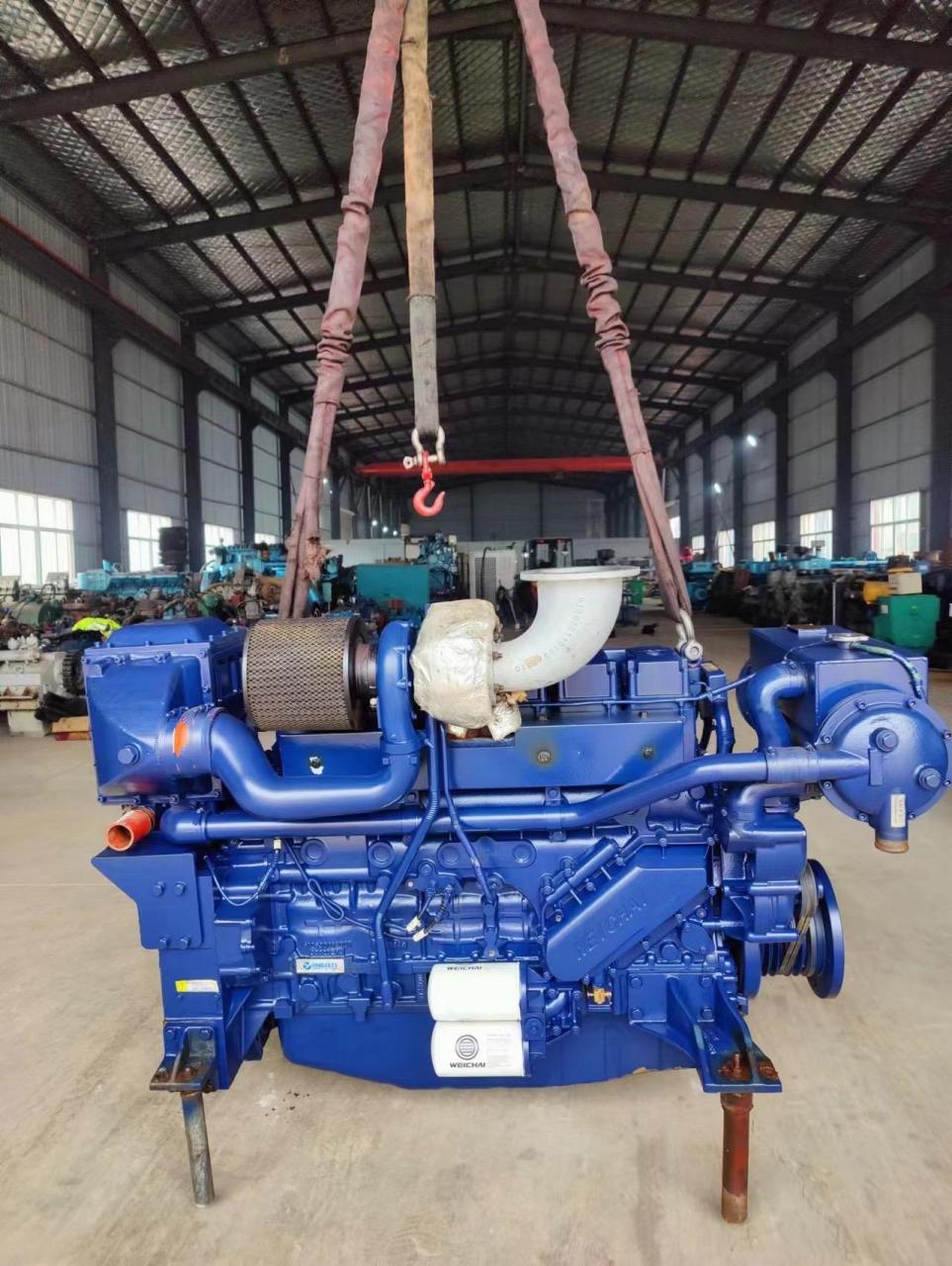 发动机原版原漆 无拆修 用了96小时 潍柴wp12 二手柴油发动机