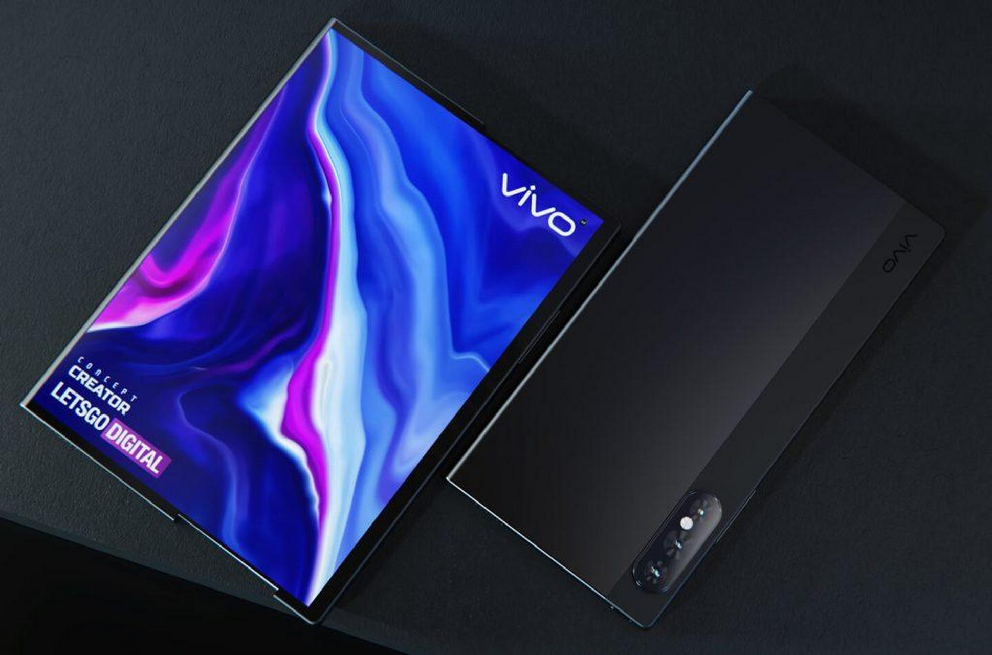 vivo卷轴屏手机概念图,接下来市面上不会只有直屏,曲屏,折叠屏,卷轴屏