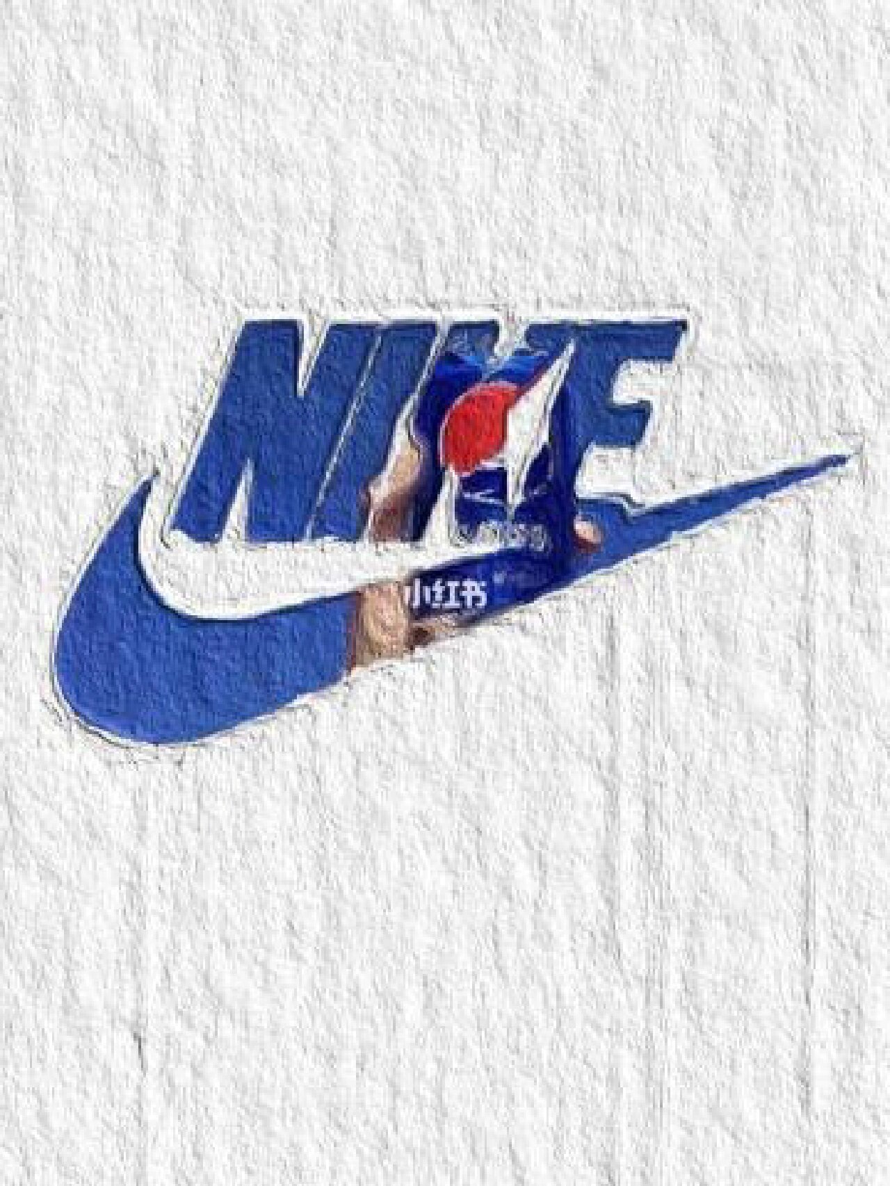 蓝色nike壁纸logo图片