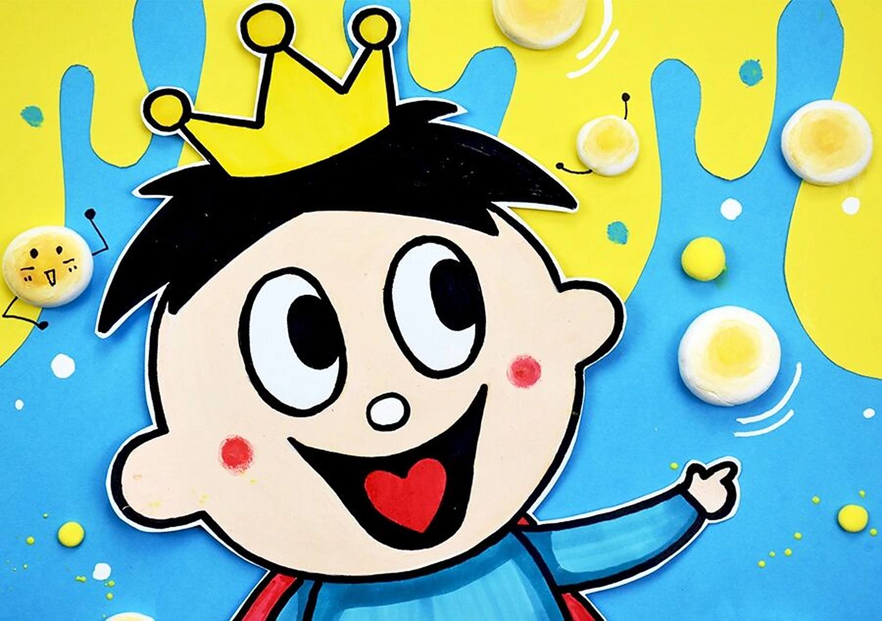 表情,动态特征,学会抓住卡通形象的特点,大胆表现出旺仔卡通形象的神