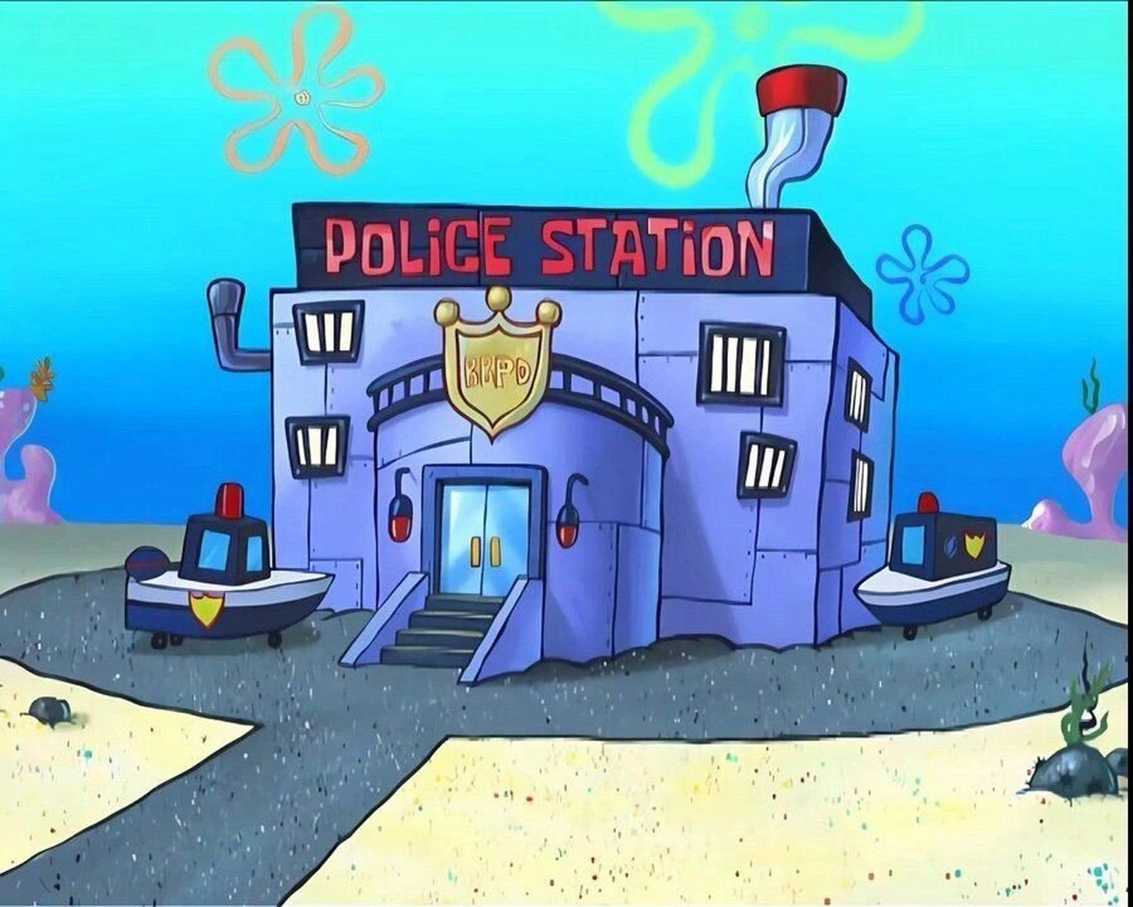 海绵宝宝背景图|谁没有个童心呢04 海绵宝宝里面的部分建筑,一下子