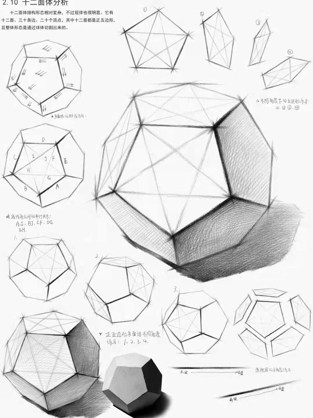 分享一组零基础自学素描临摹好素材 自学素描