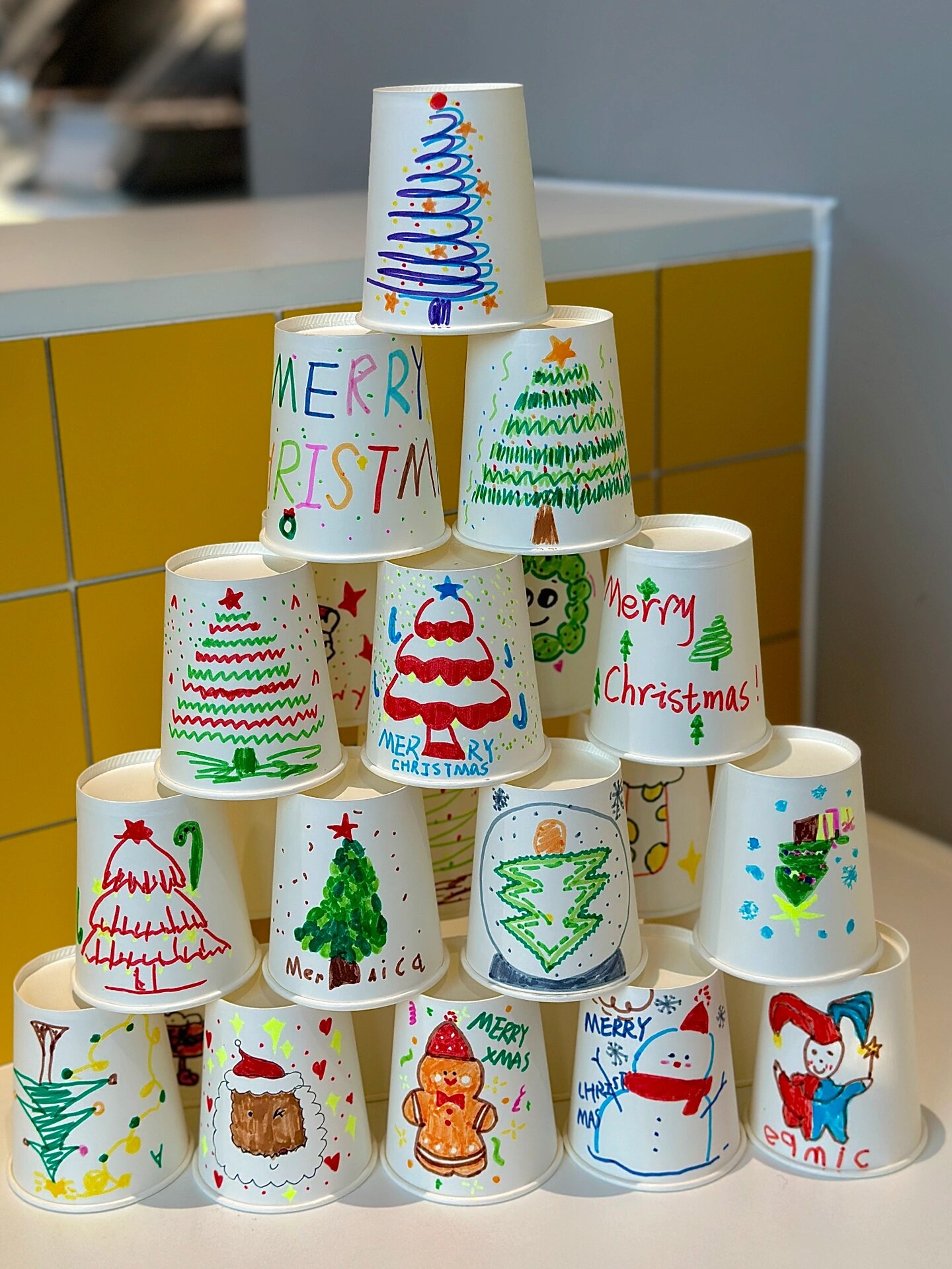 日照📍邀请你来画圣诞树纸杯呀🎄