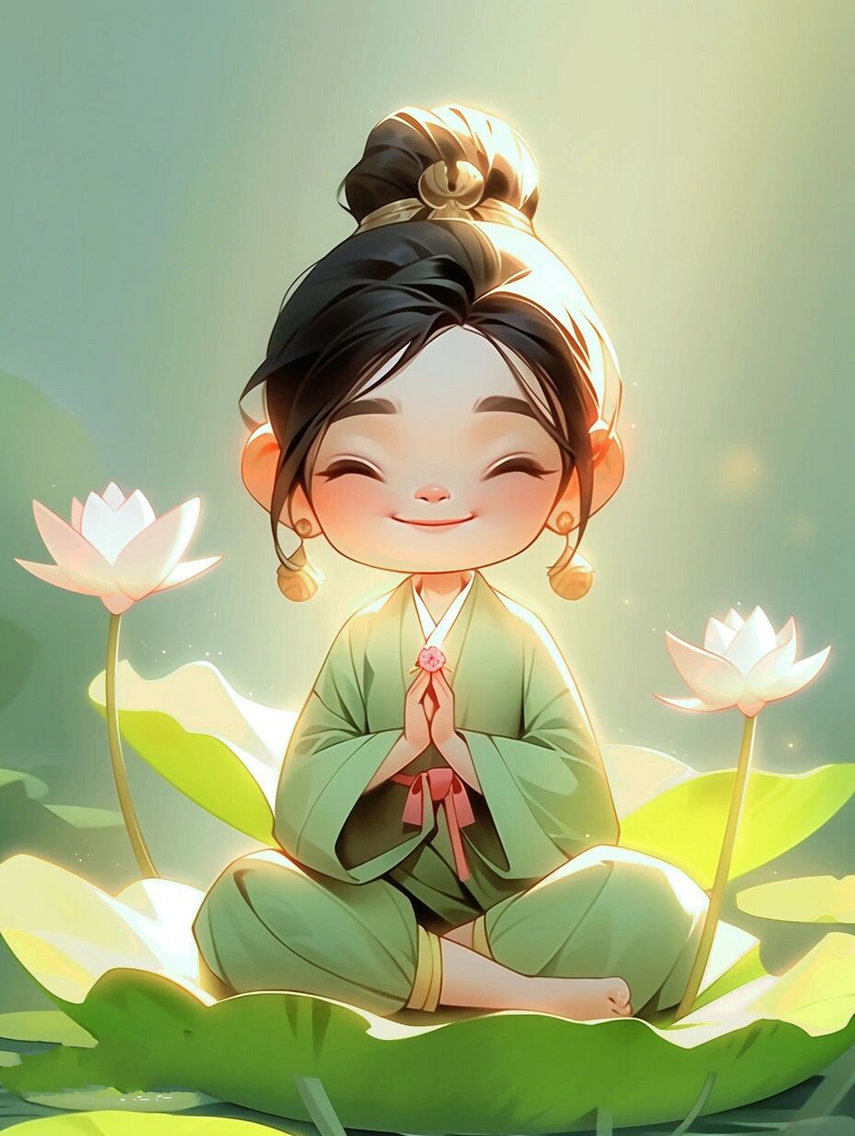 佛系女生头像|荷花头像|好运莲莲