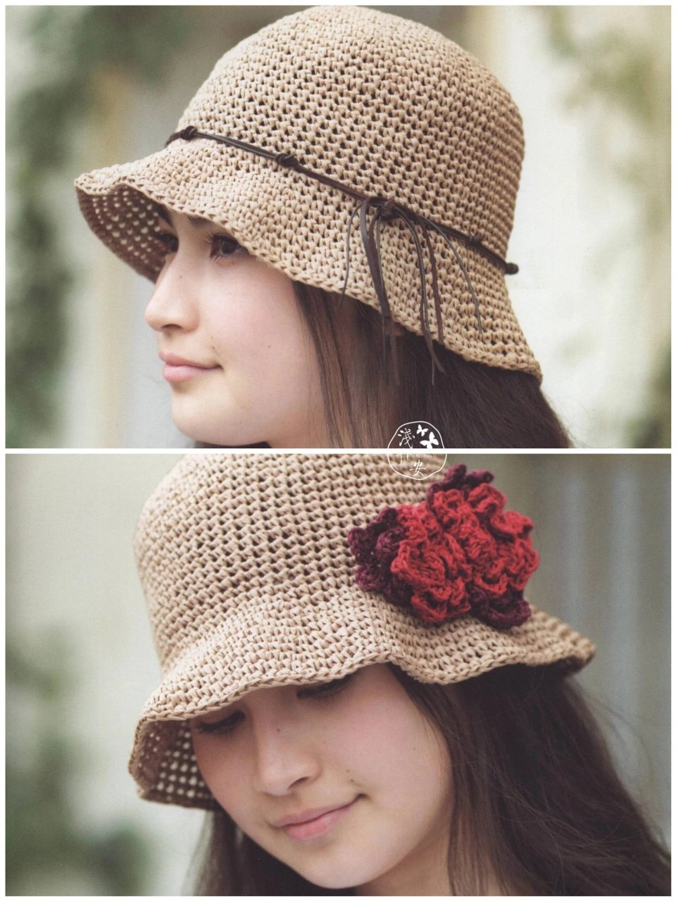 有手就会的钩针编织渔夫帽(文字图解) 帽子全部是短针,新手也能快速