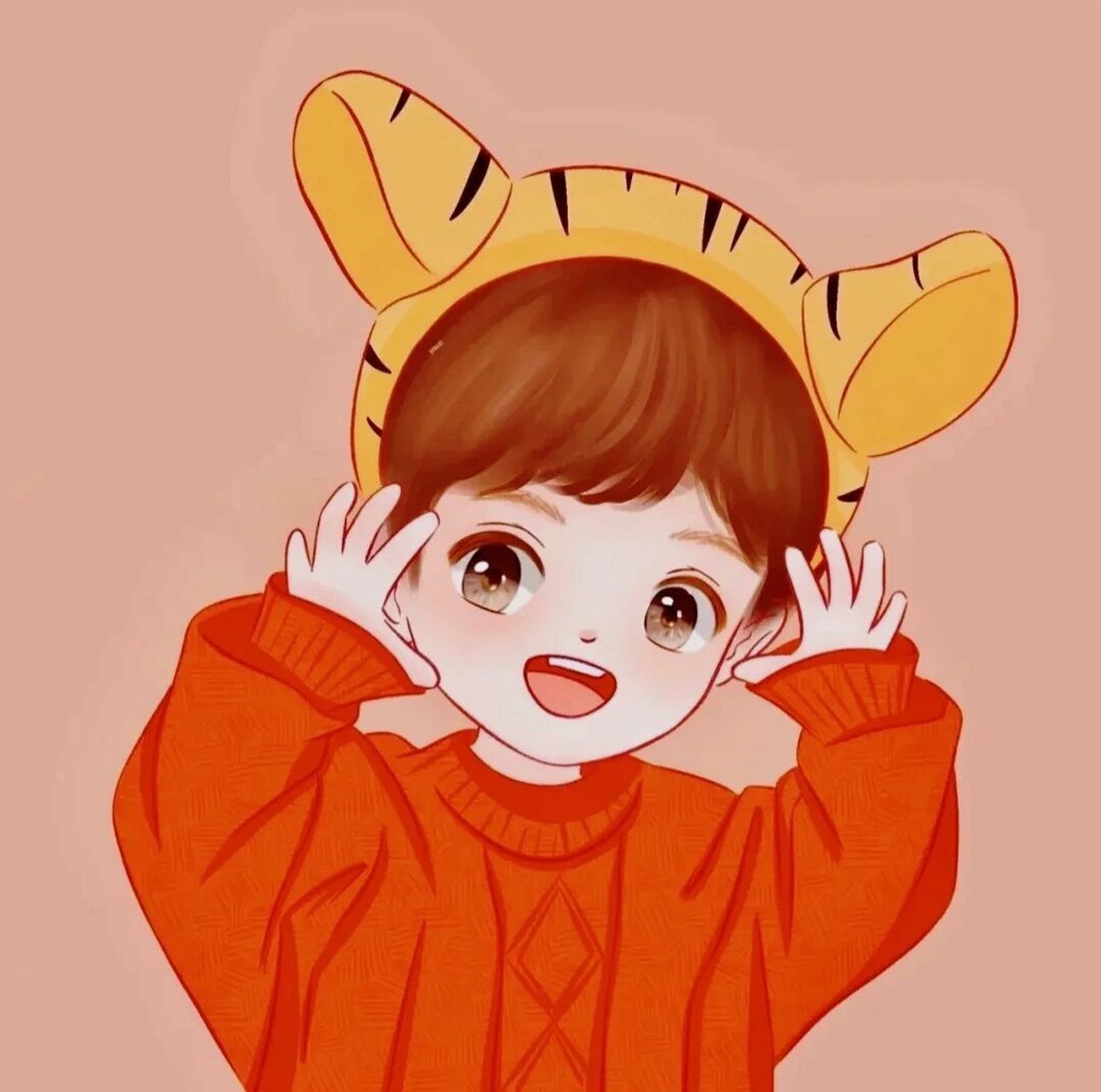 喜庆的情侣头像卡通呆萌一对 可爱00 喜庆的情侣头像,老规矩关77