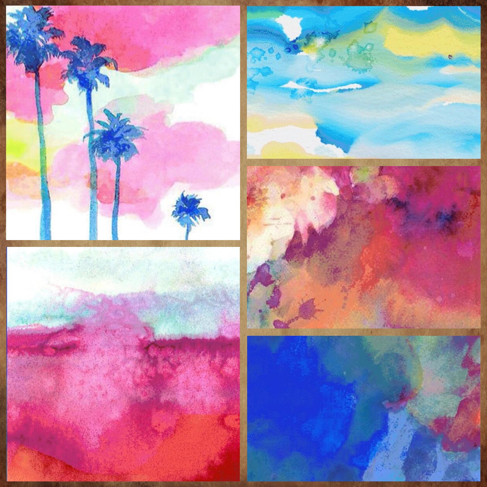 斑斓水彩 抽象之美