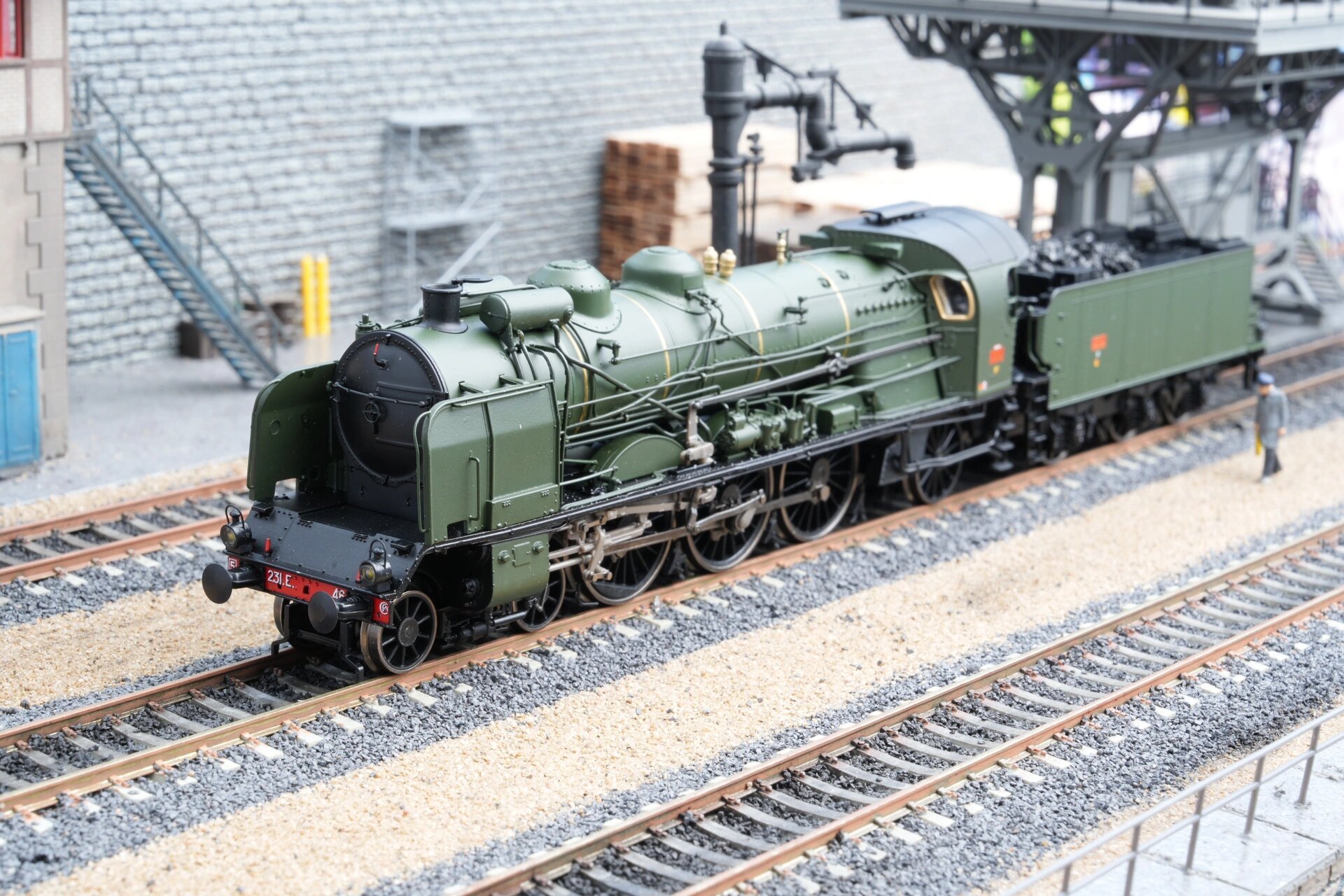 ree 火车模型 1:87 法国sncf 231型蒸汽机车 h o比例1:87 数码音效