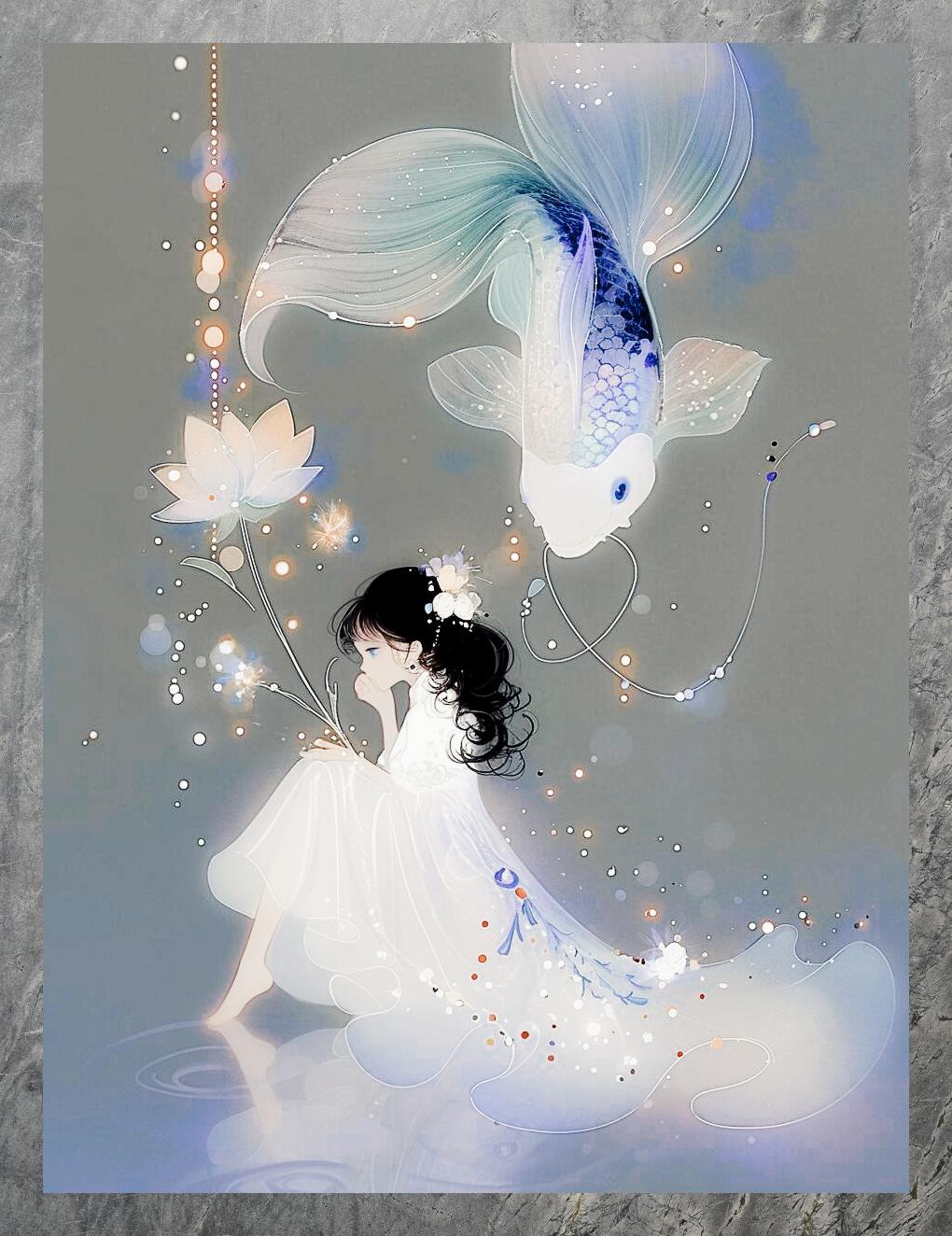 锦鲤好运新 中式女生头像