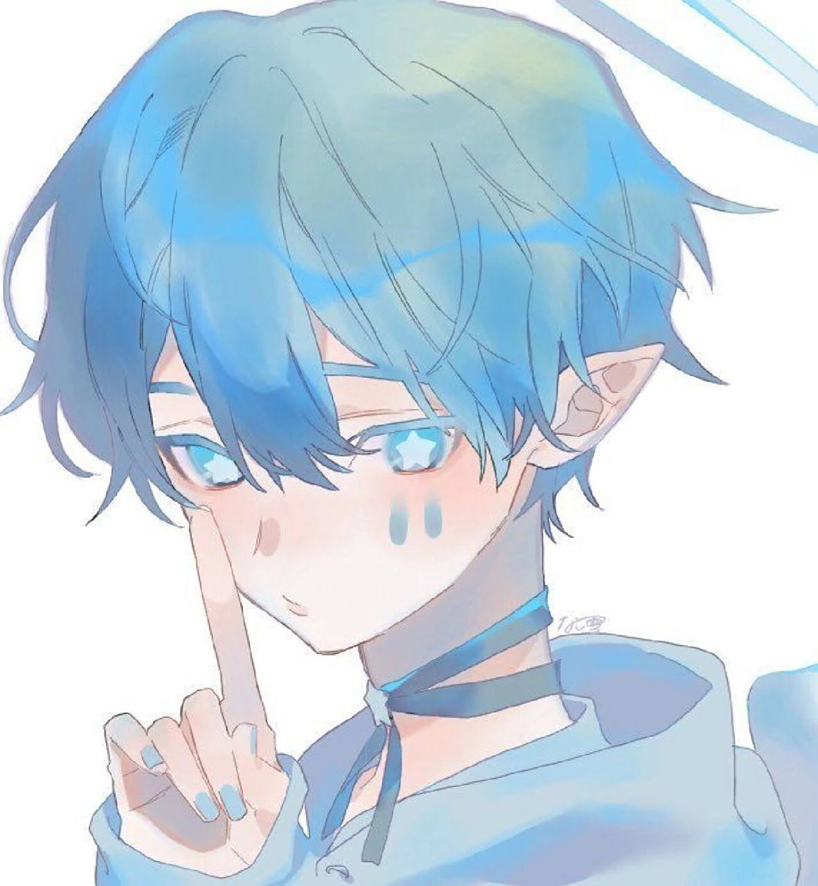 动漫男生头像『蓝色系』『可爱』