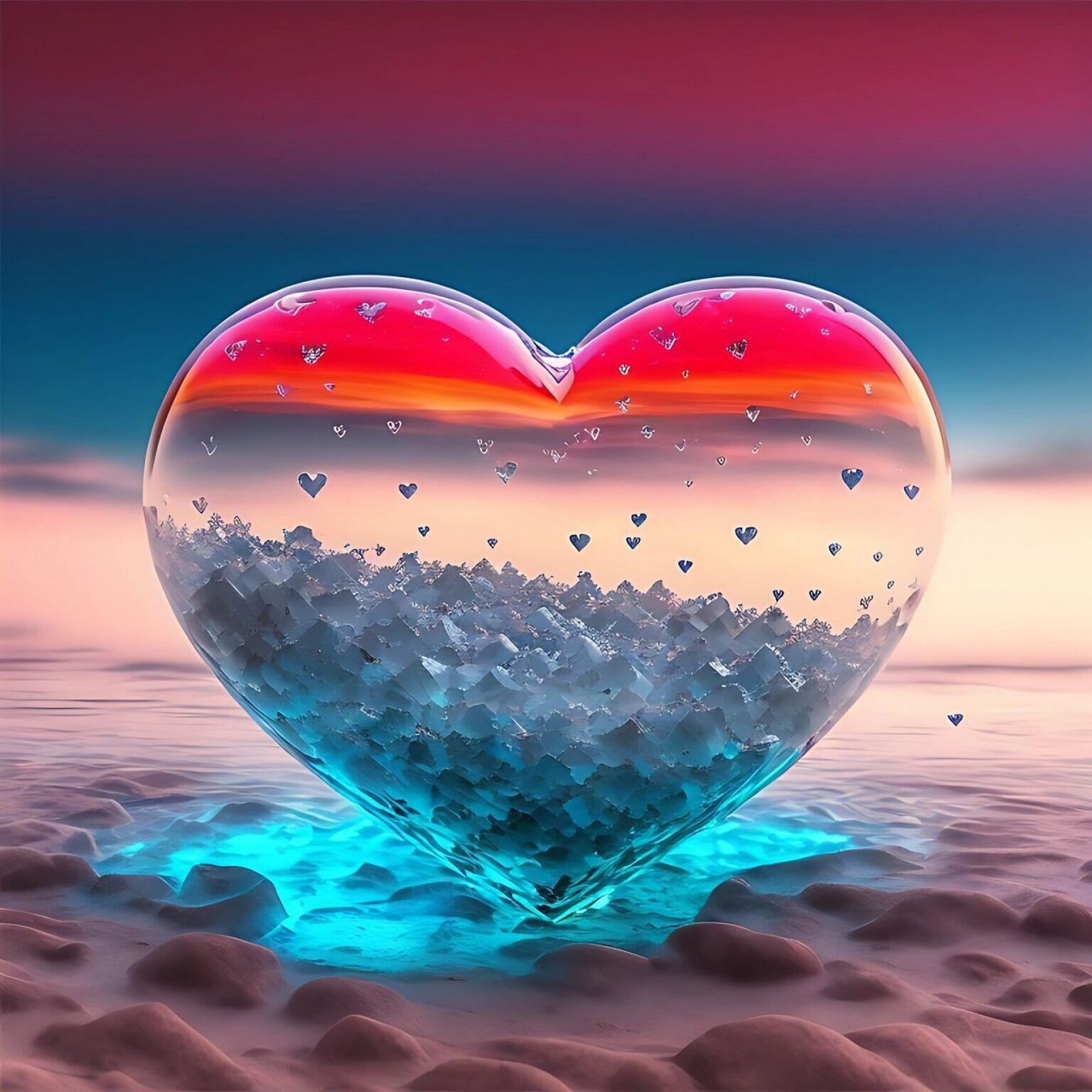 一组唯美的爱心底图出来啦