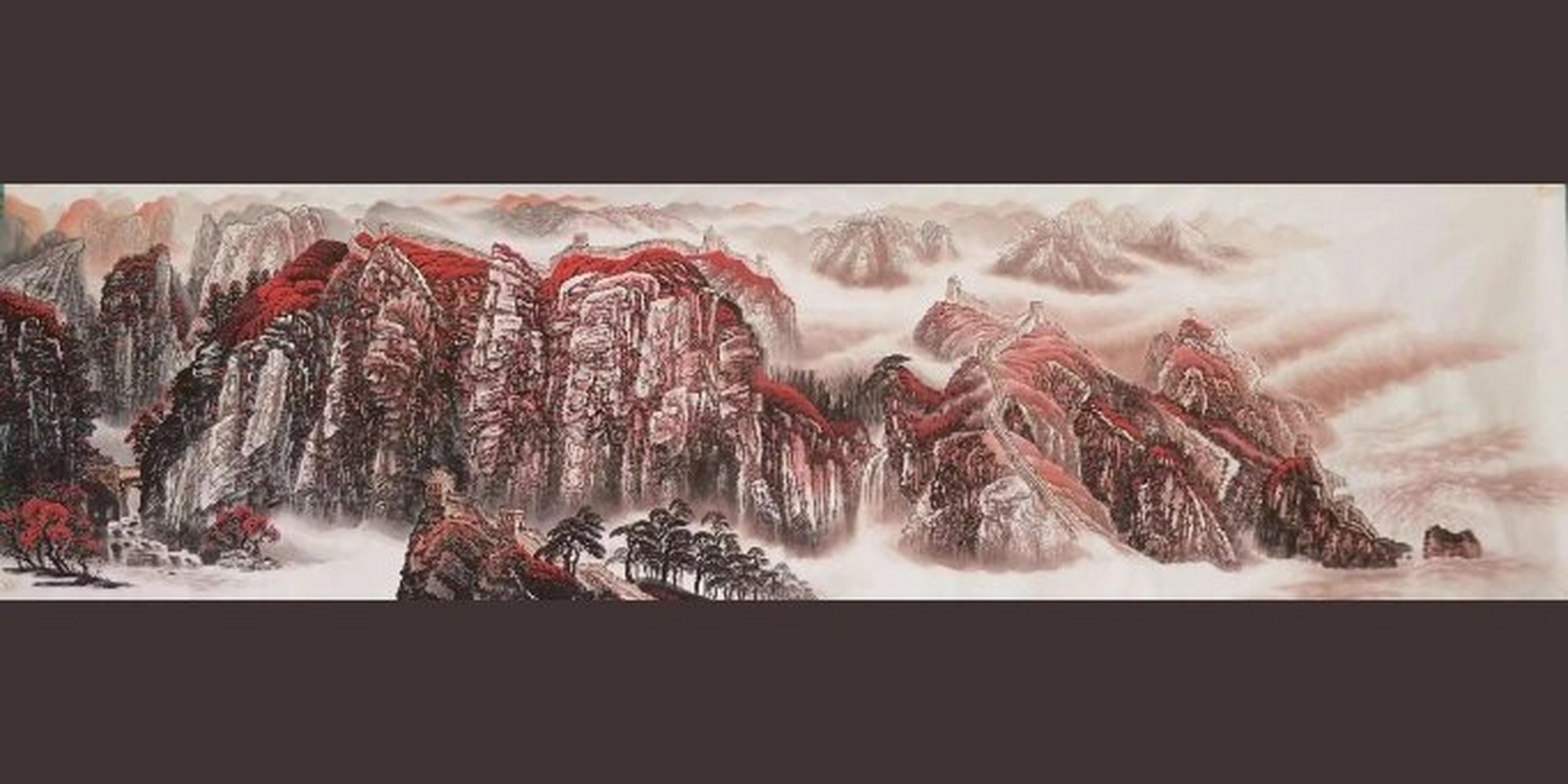 人民大会堂国画《幽燕金秋图》  订制