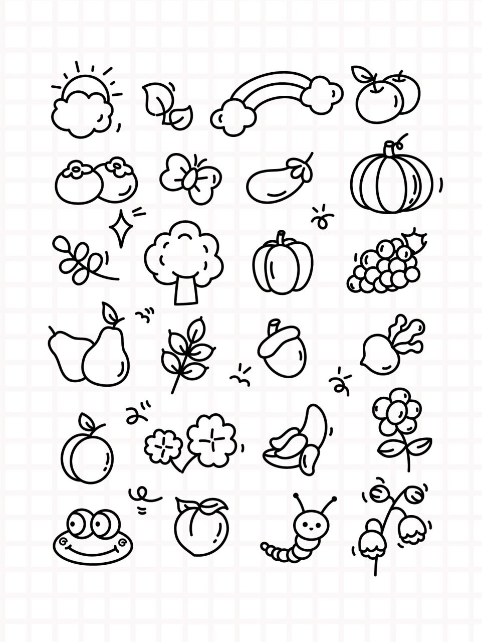 画个简笔画-秋天(季节) 秋天,一个收获的季节,满眼的瓜果