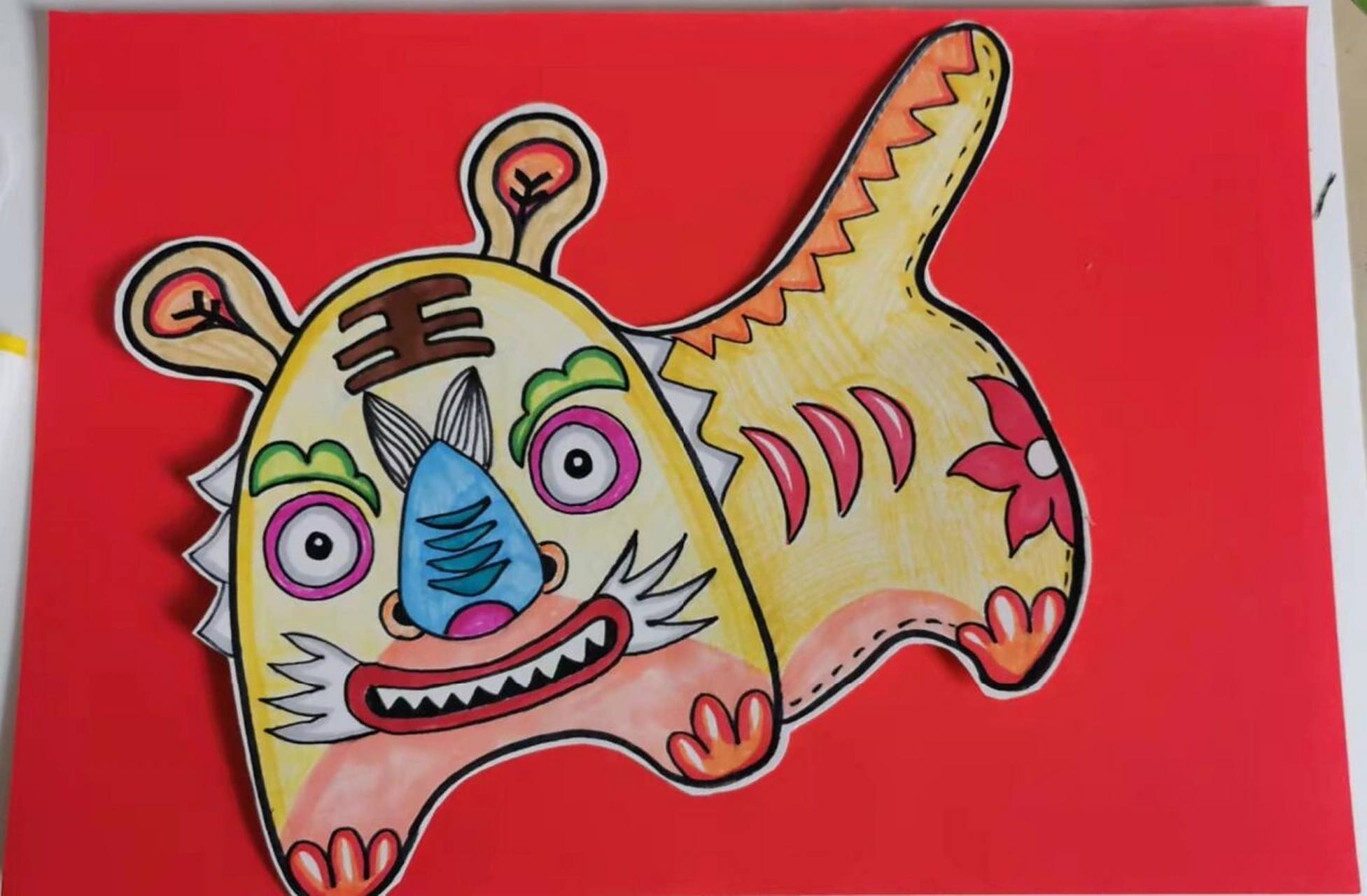 5—7岁非物质文化遗产——布老虎创意画