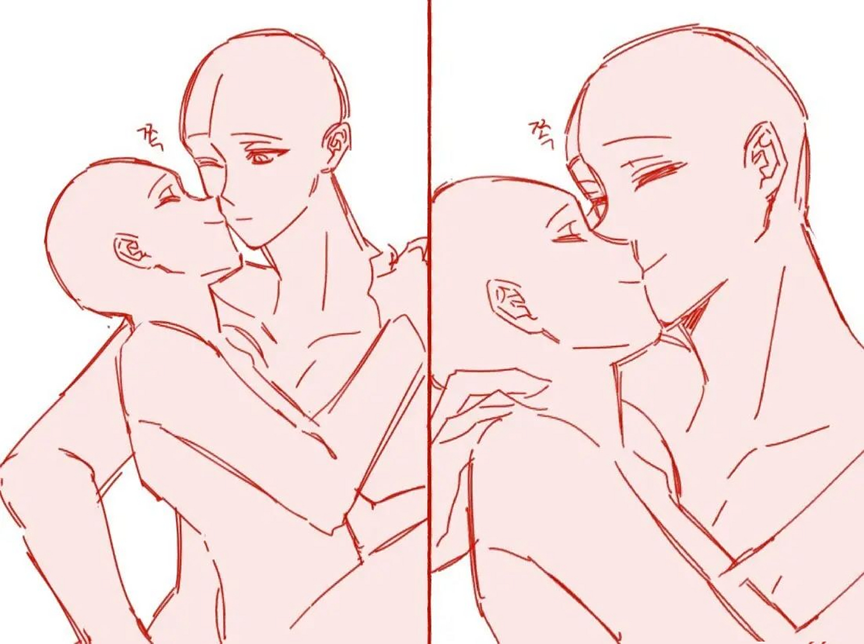 双人漫画互动模板素材