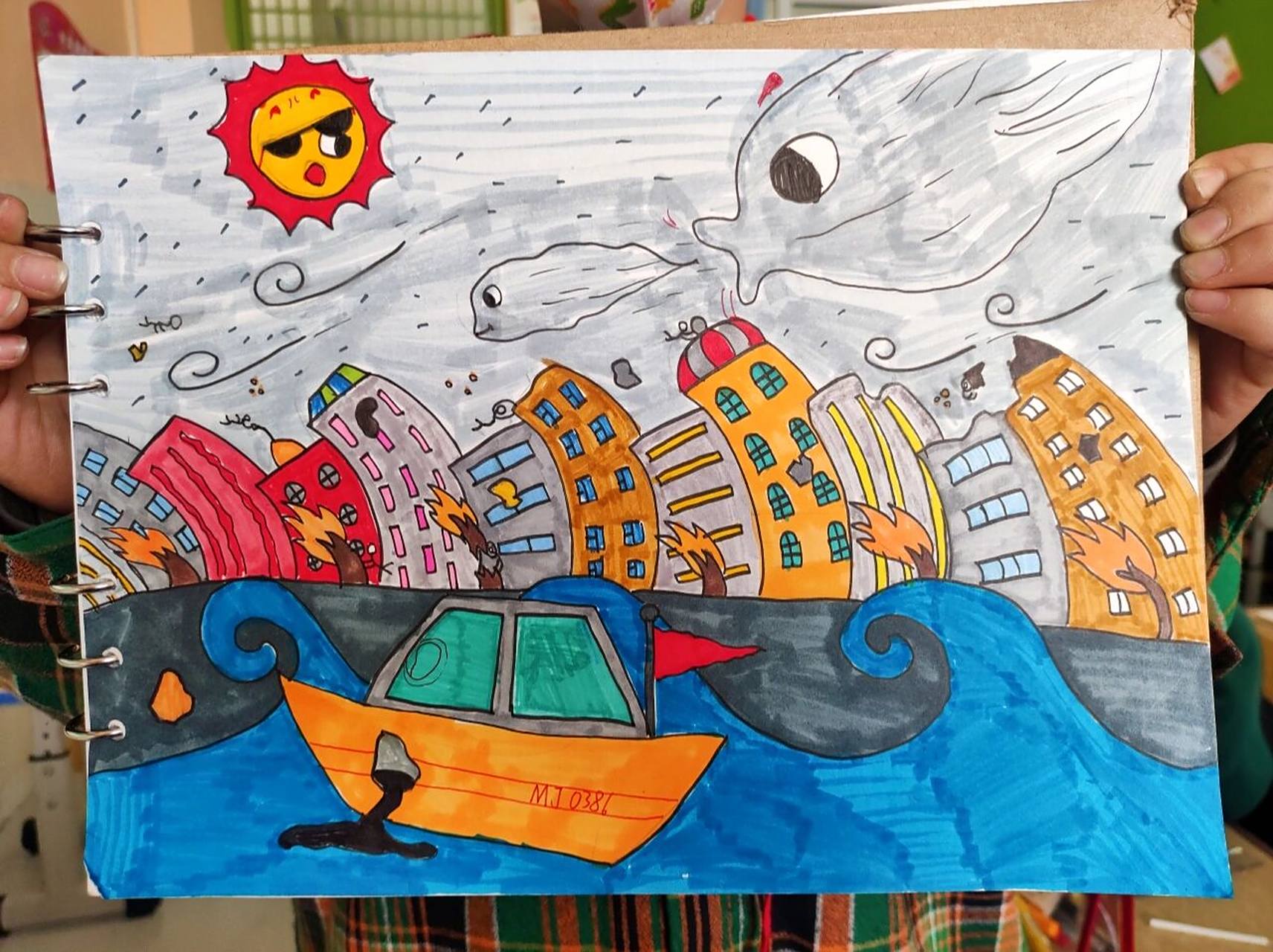 《风来了》课堂作业 #绘画风来了