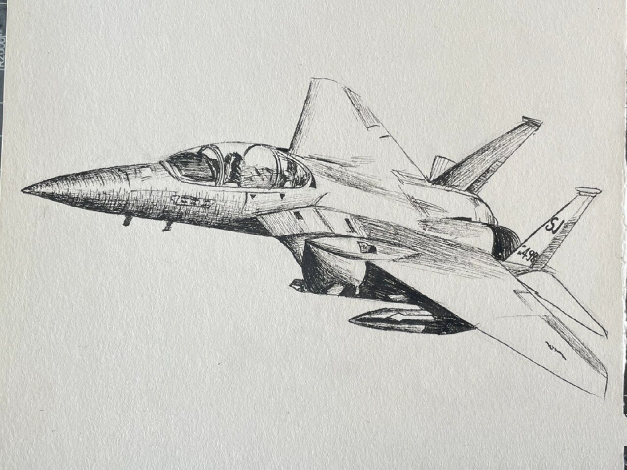 素描战斗机