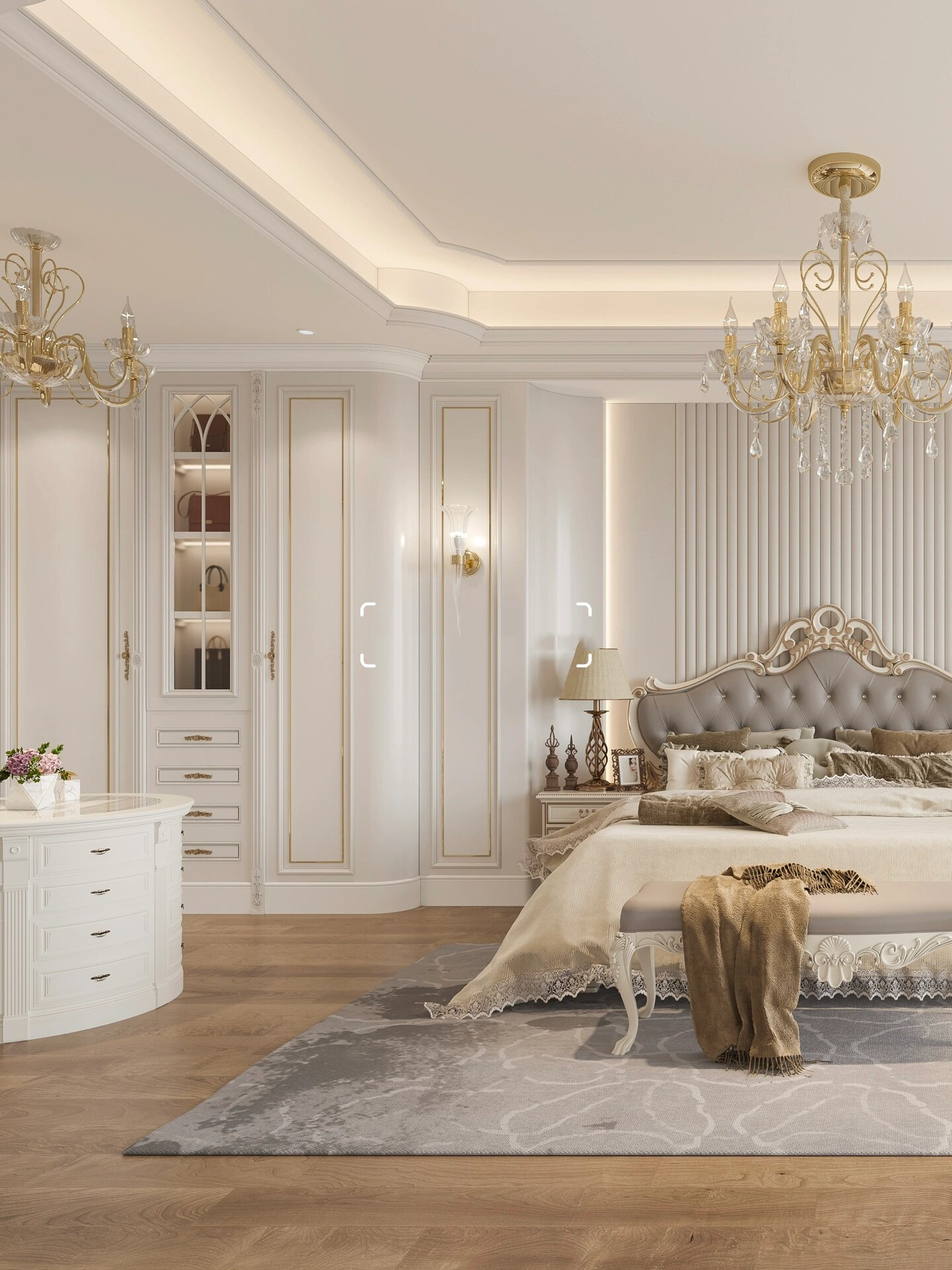 欧式卧室设计|复古奢华的绝美公主房!