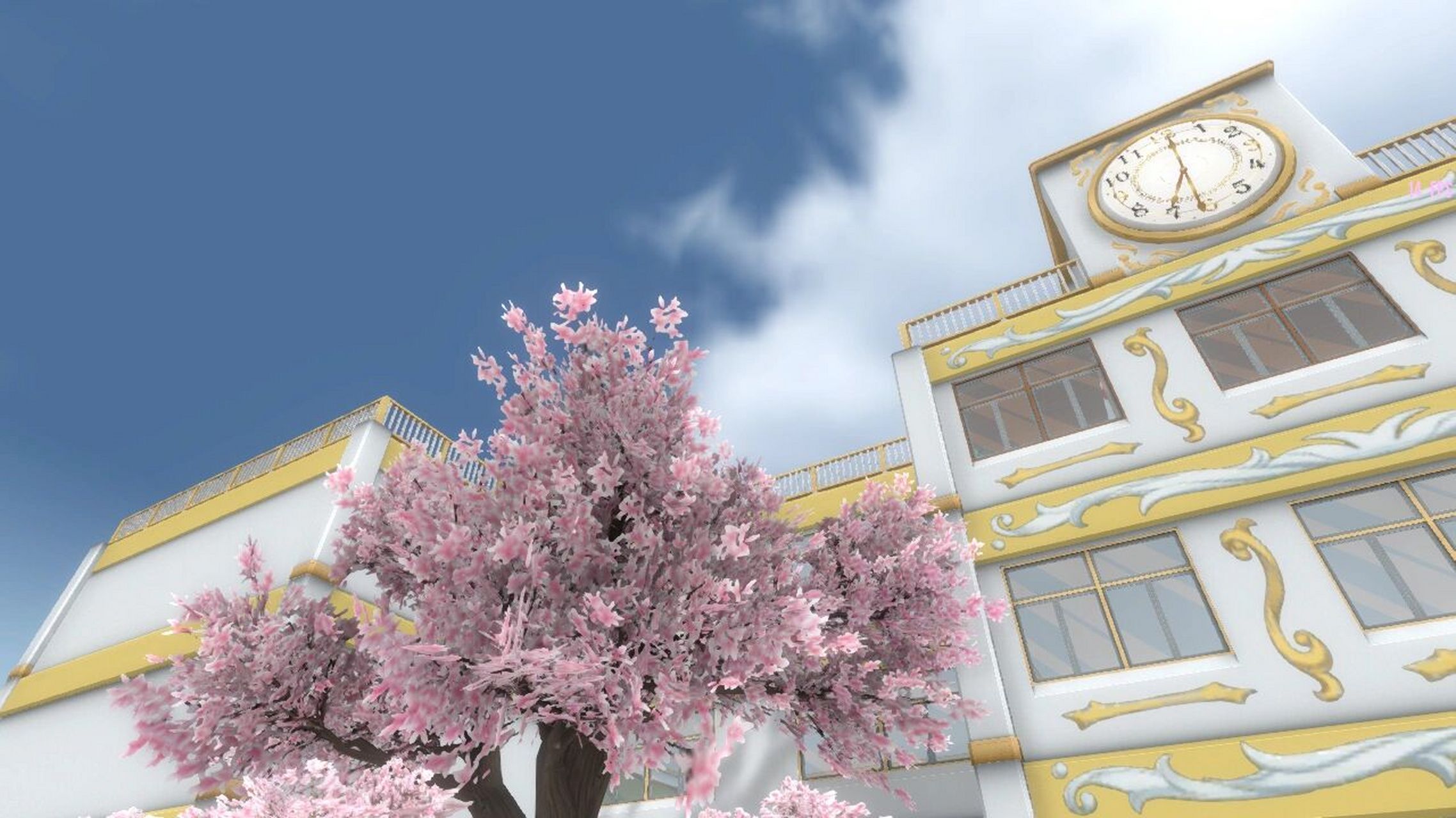 美丽的校园背景图 病娇模拟器 yanderesimulator