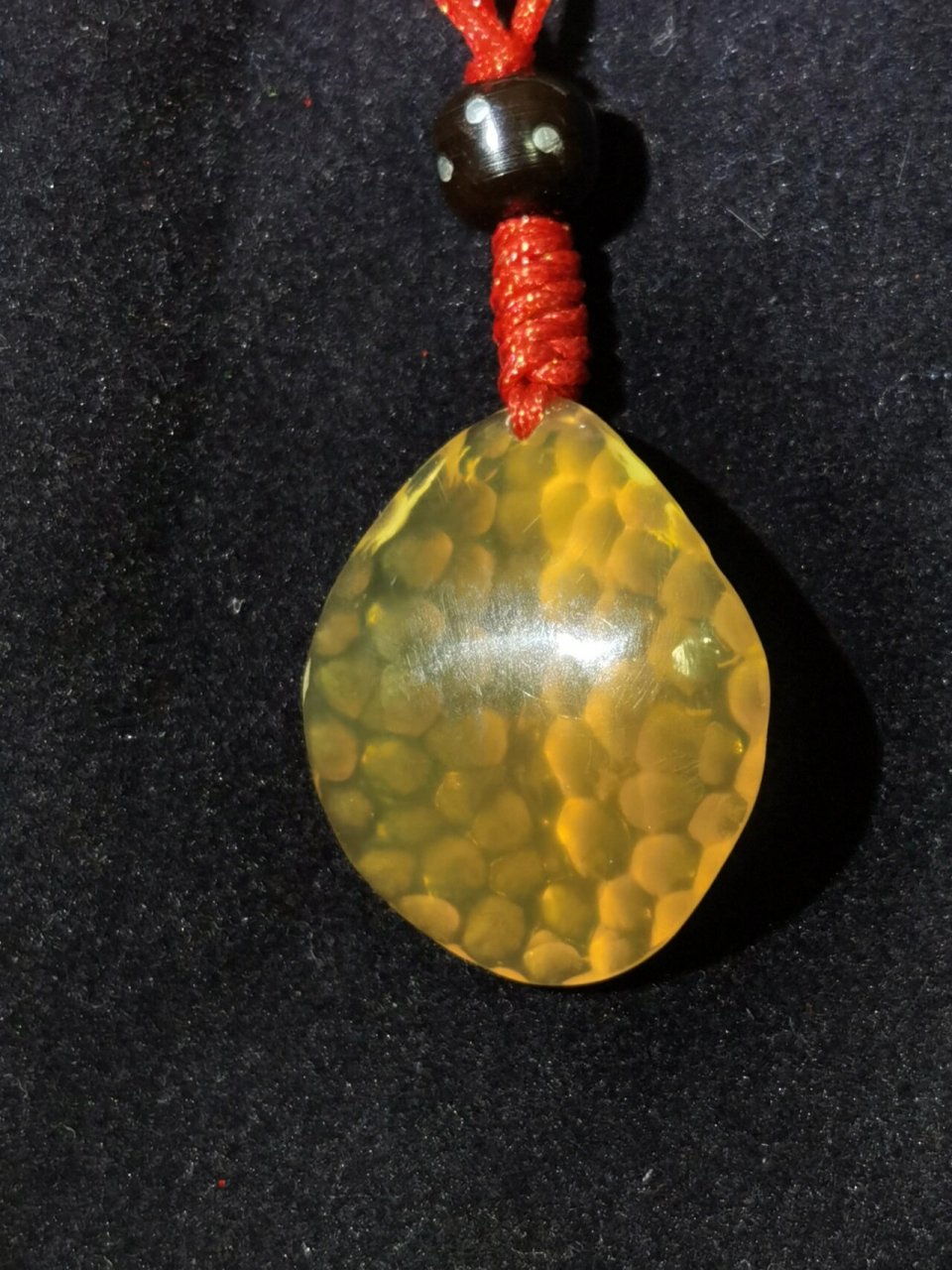 自制青鱼石无相吊坠 最近家里宝宝可能是受到了惊吓 晚上总是做噩梦