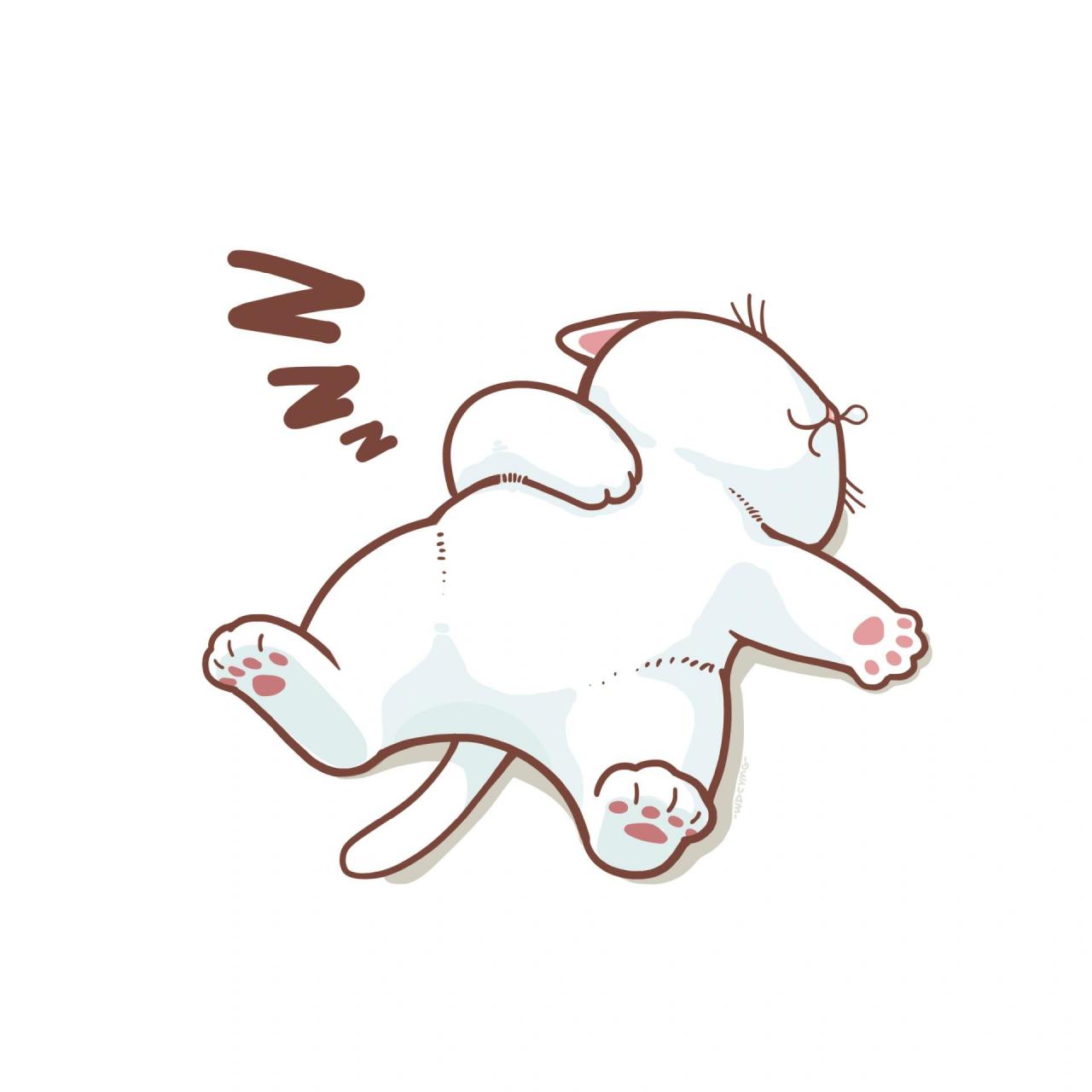 睡觉小猫 睡不醒睡不着,根本睡不醒9893 睡觉小猫头像表情送给