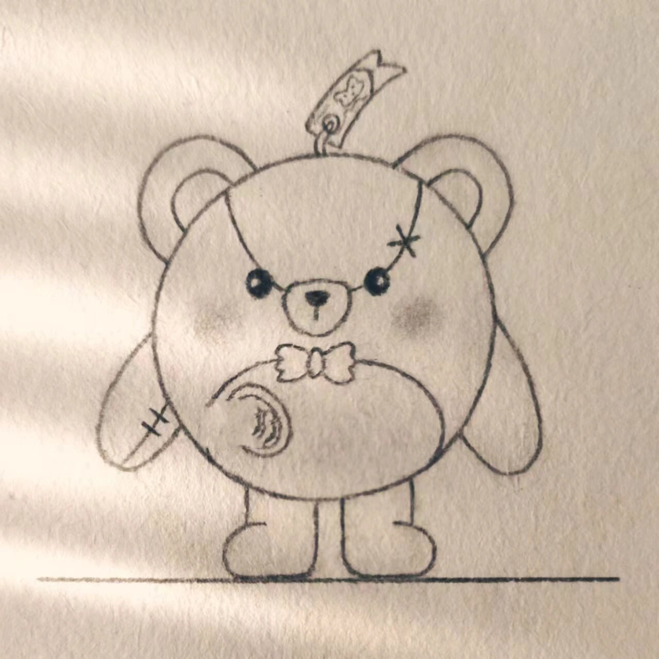 teddybear简笔画图片图片