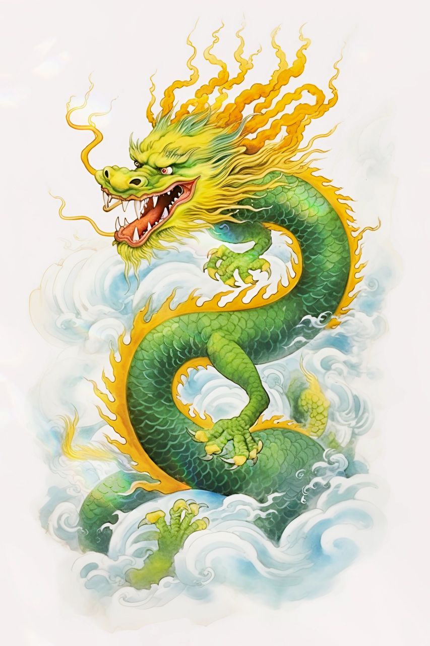 四神·青龙93 千山传吟,青绿长存,天神之贵者,莫贵于青龙