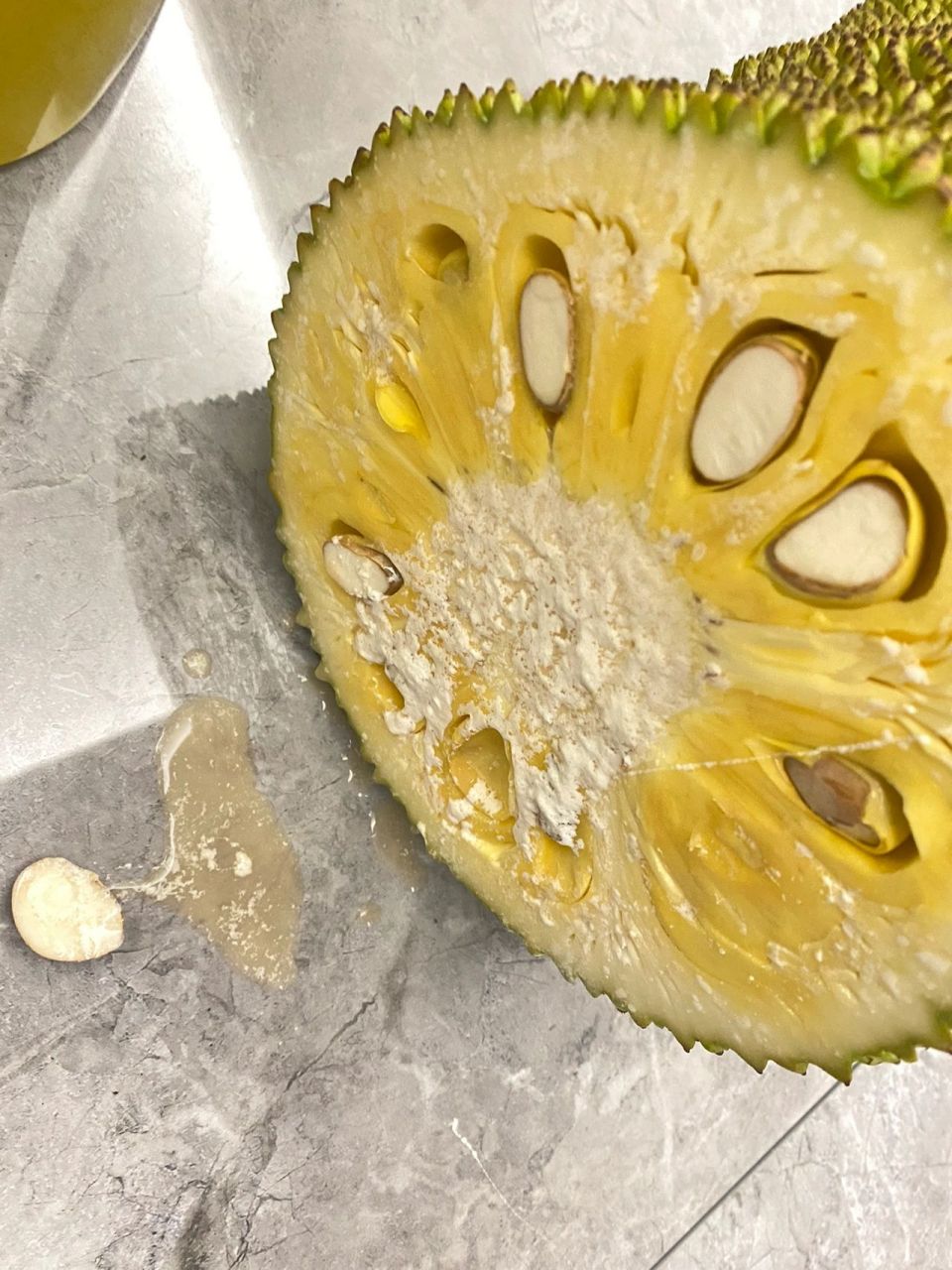 菠萝蜜切开烂掉的图片图片