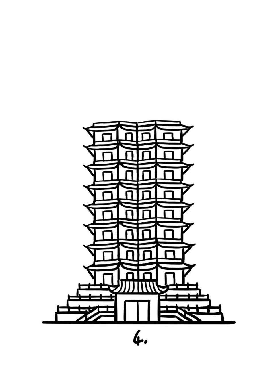 地标建筑简笔画教程27 二七纪念塔全称郑州二七大罢工纪念塔,为了