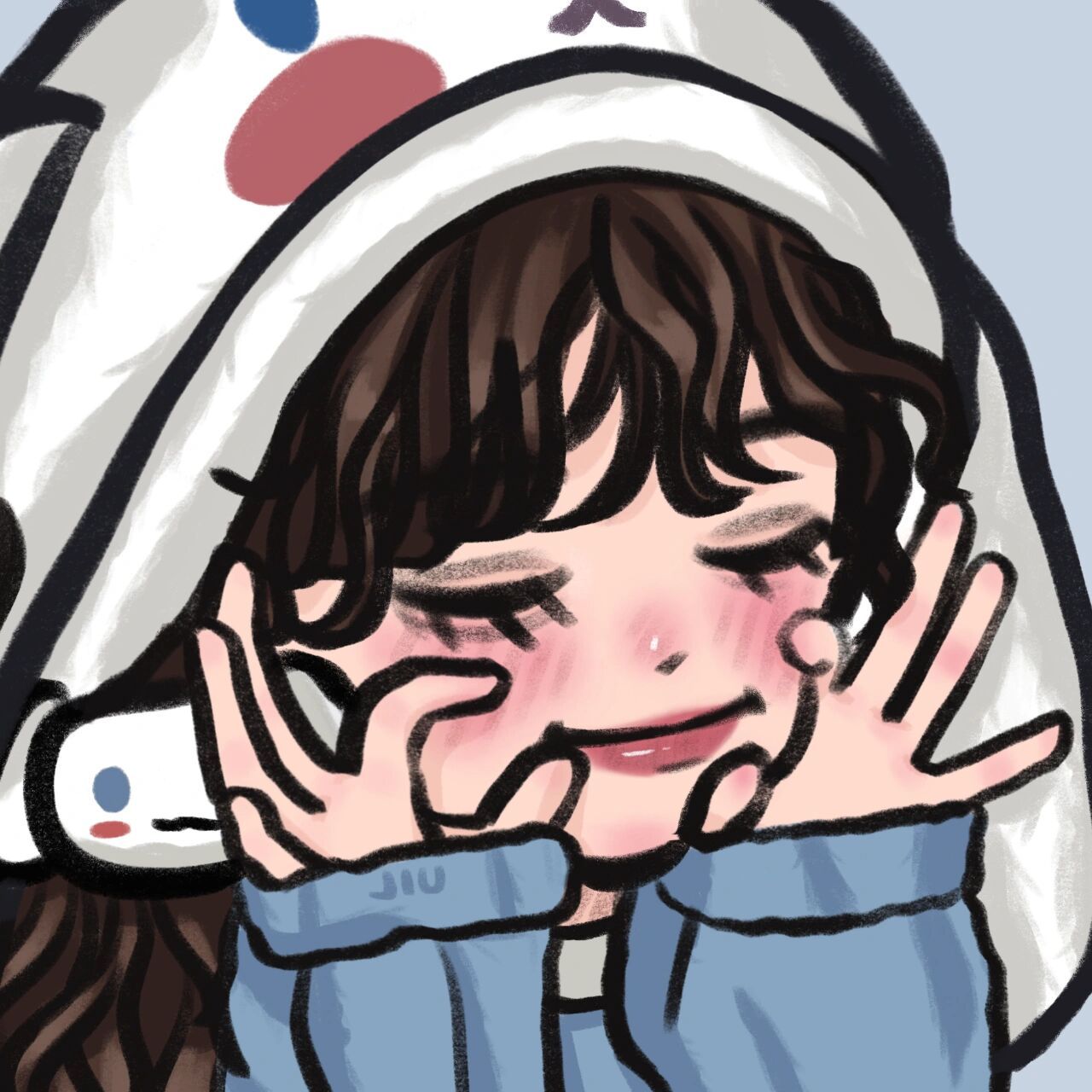 玉桂狗 | 卡通头像 玉桂狗拟人准备画成个小正太的,先画个玉桂狗元素