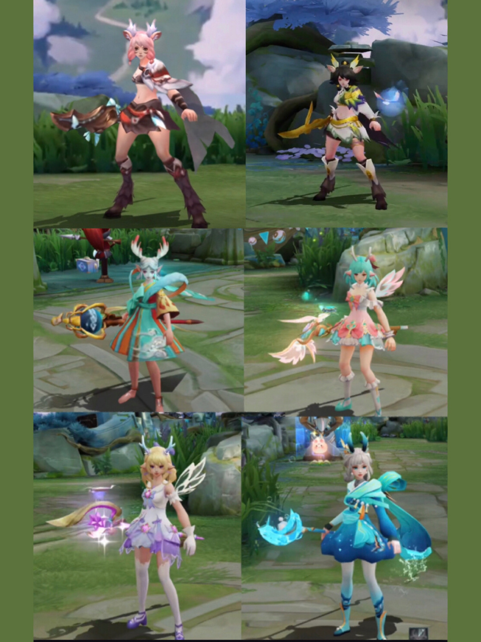 瑶全皮肤王者局内3d建模——兔年年限皮赢麻了 展示皮肤: 瑶原皮(2019