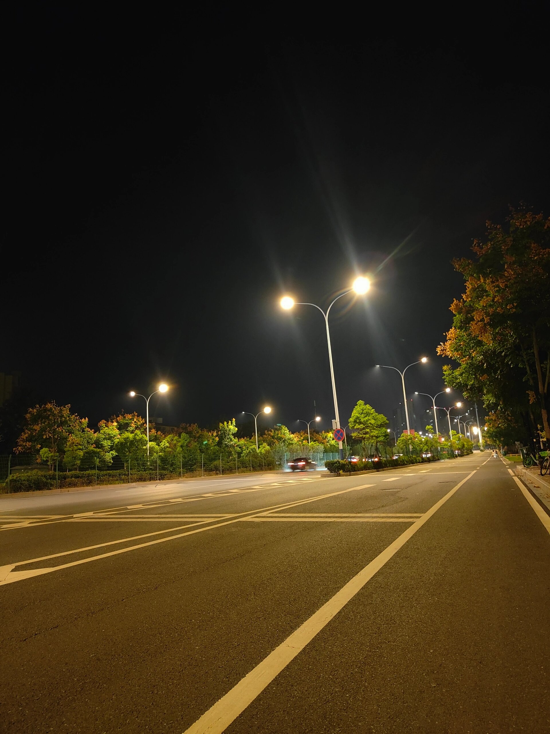 夜景路灯图片 寂寞图片