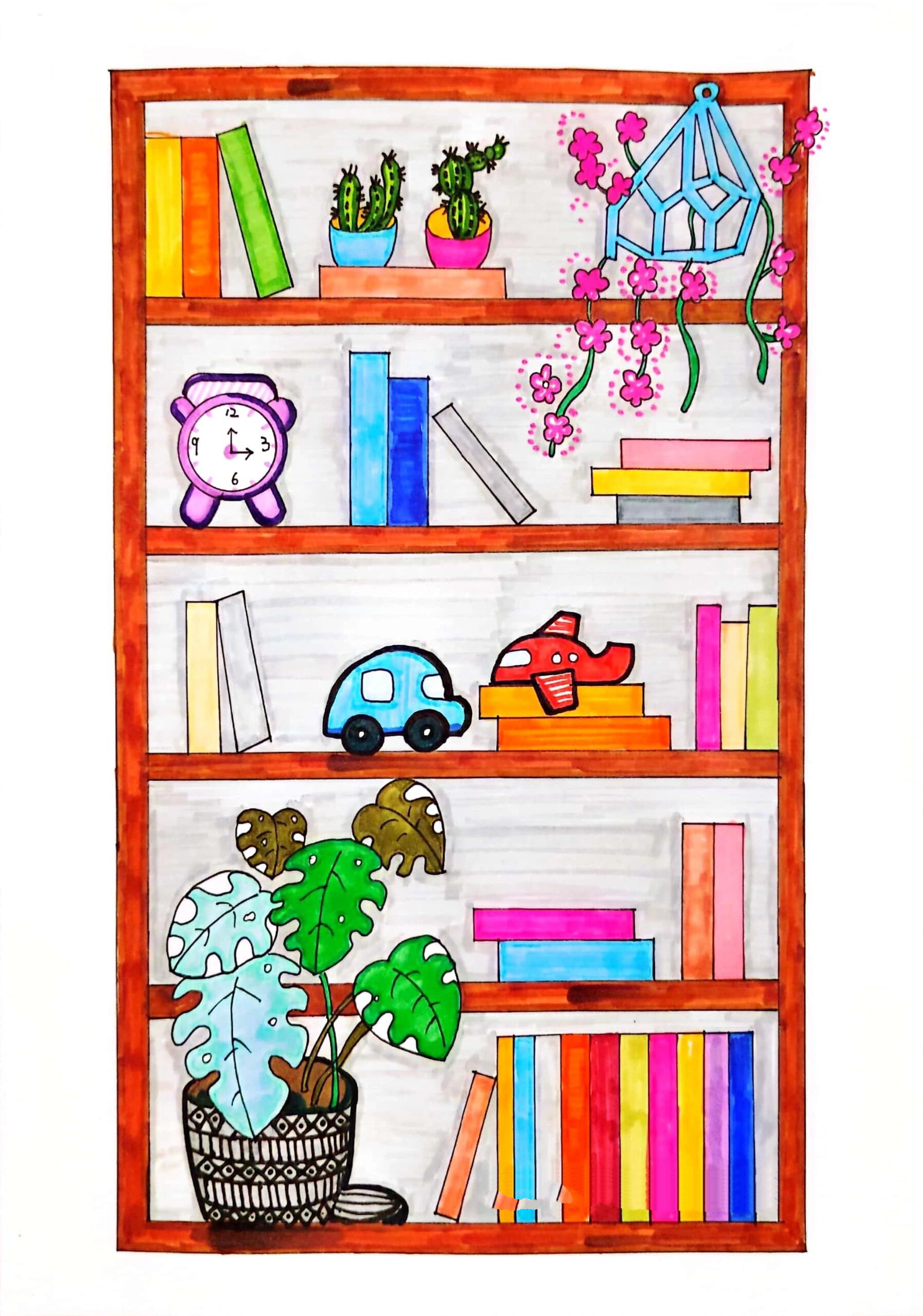 我的书架主题画