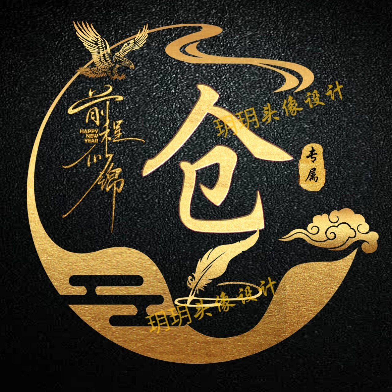 男生专属姓氏头像 93换图93改字#姓氏头像# #头像# #男生头像